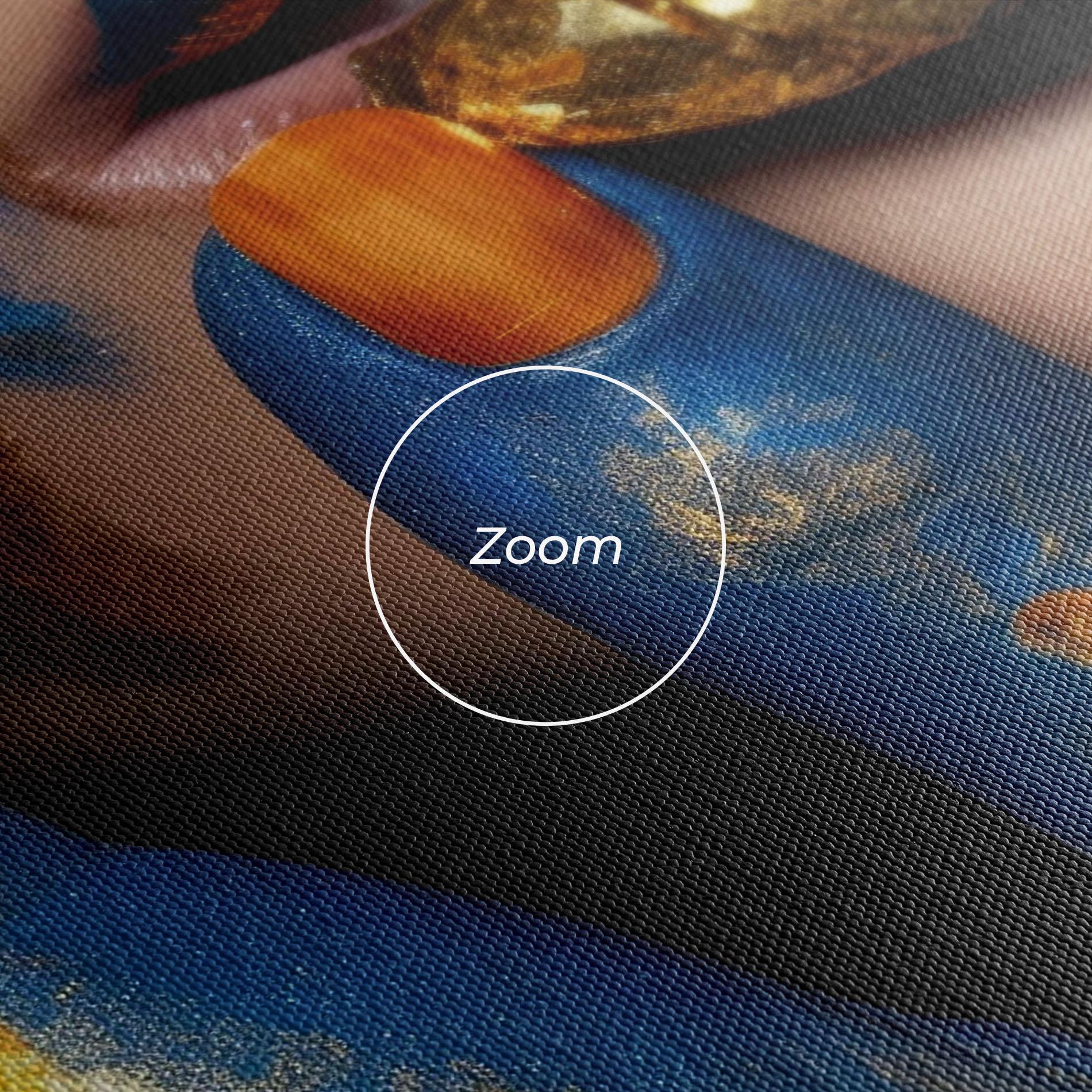 Tablou Canvas Blue Hand Lips mockup 3