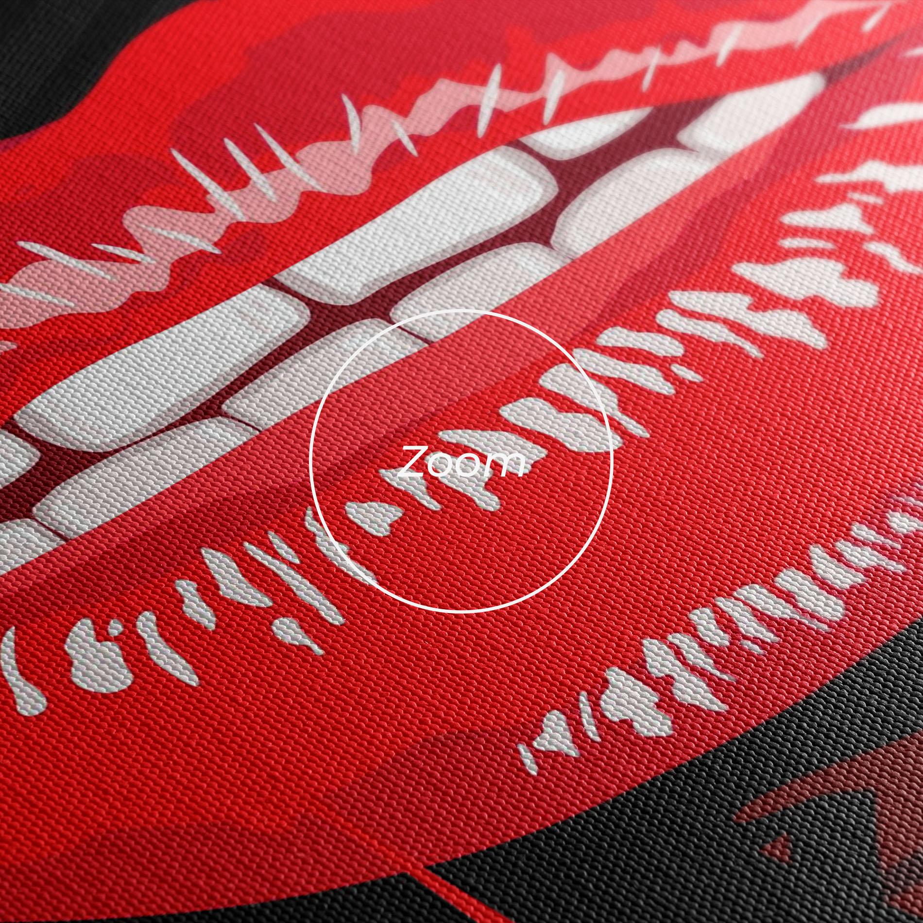 Tablou Canvas Graff Lips mockup 3
