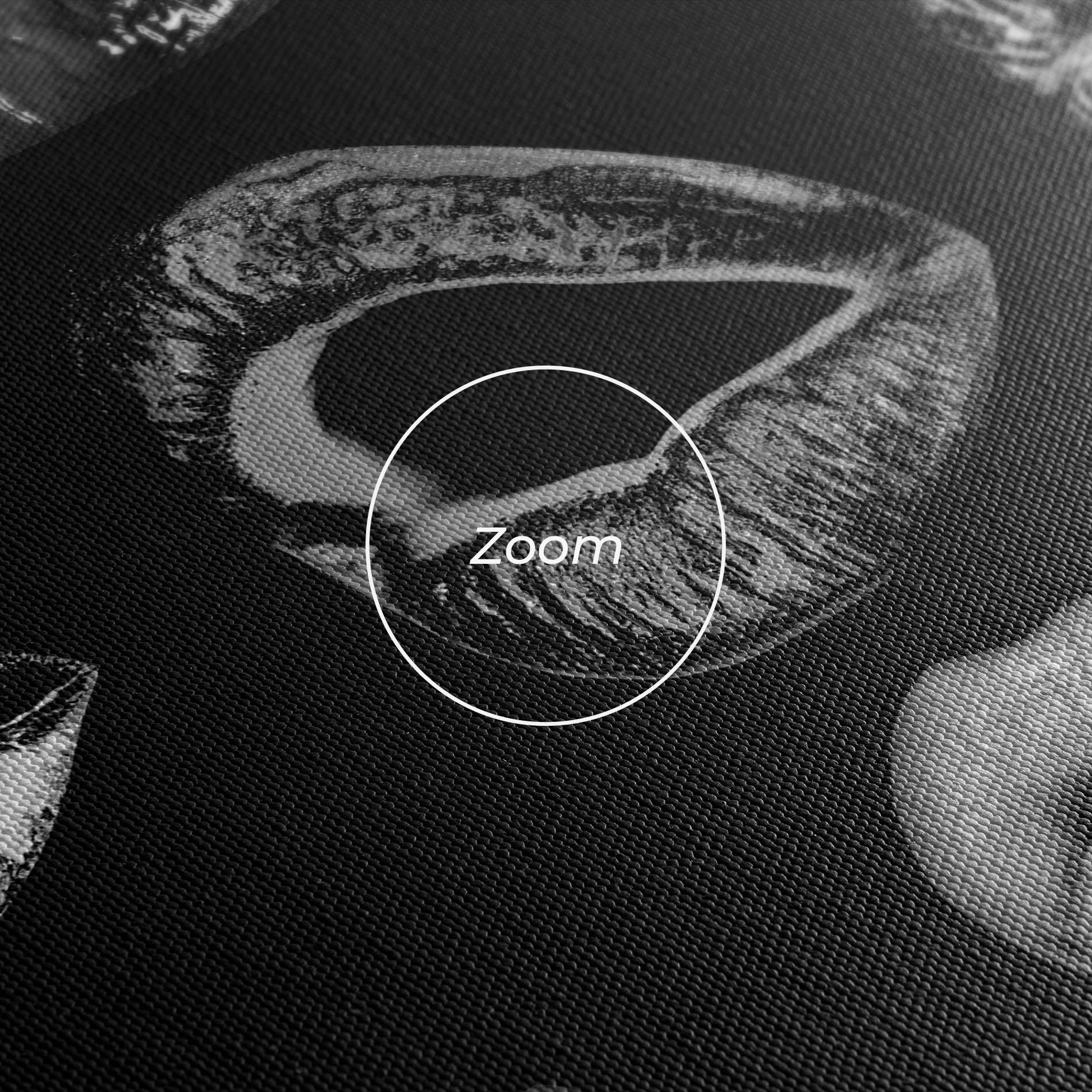 Tablou Canvas Grey Lips Collage mockup 3