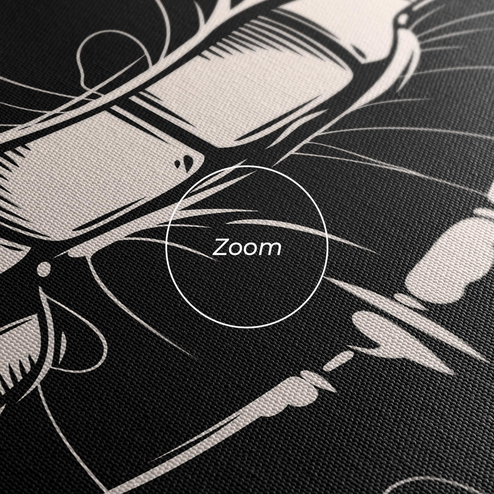 Tablou Canvas Juicy Lips On Black mockup 3