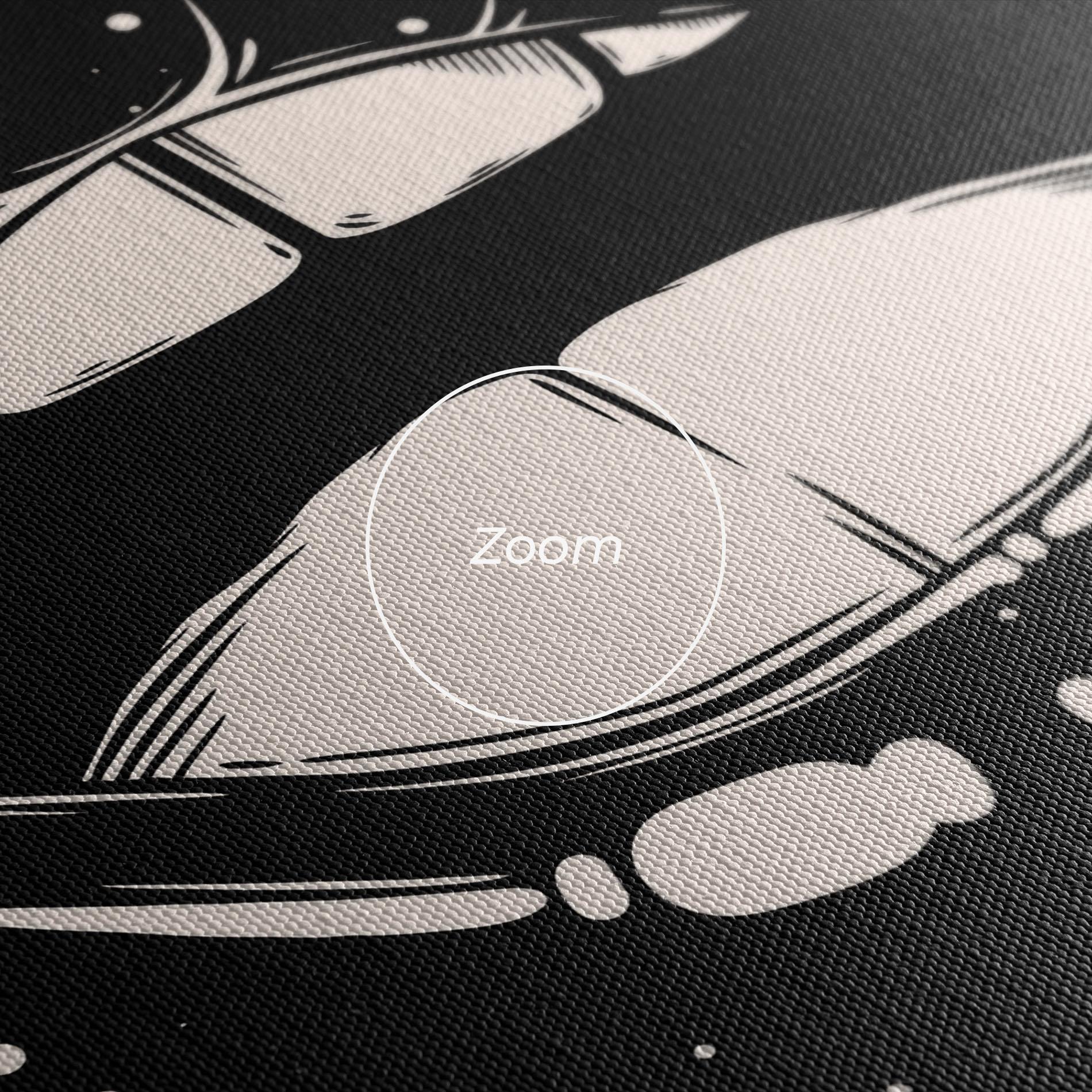 Tablou Canvas Lips On Black mockup 3