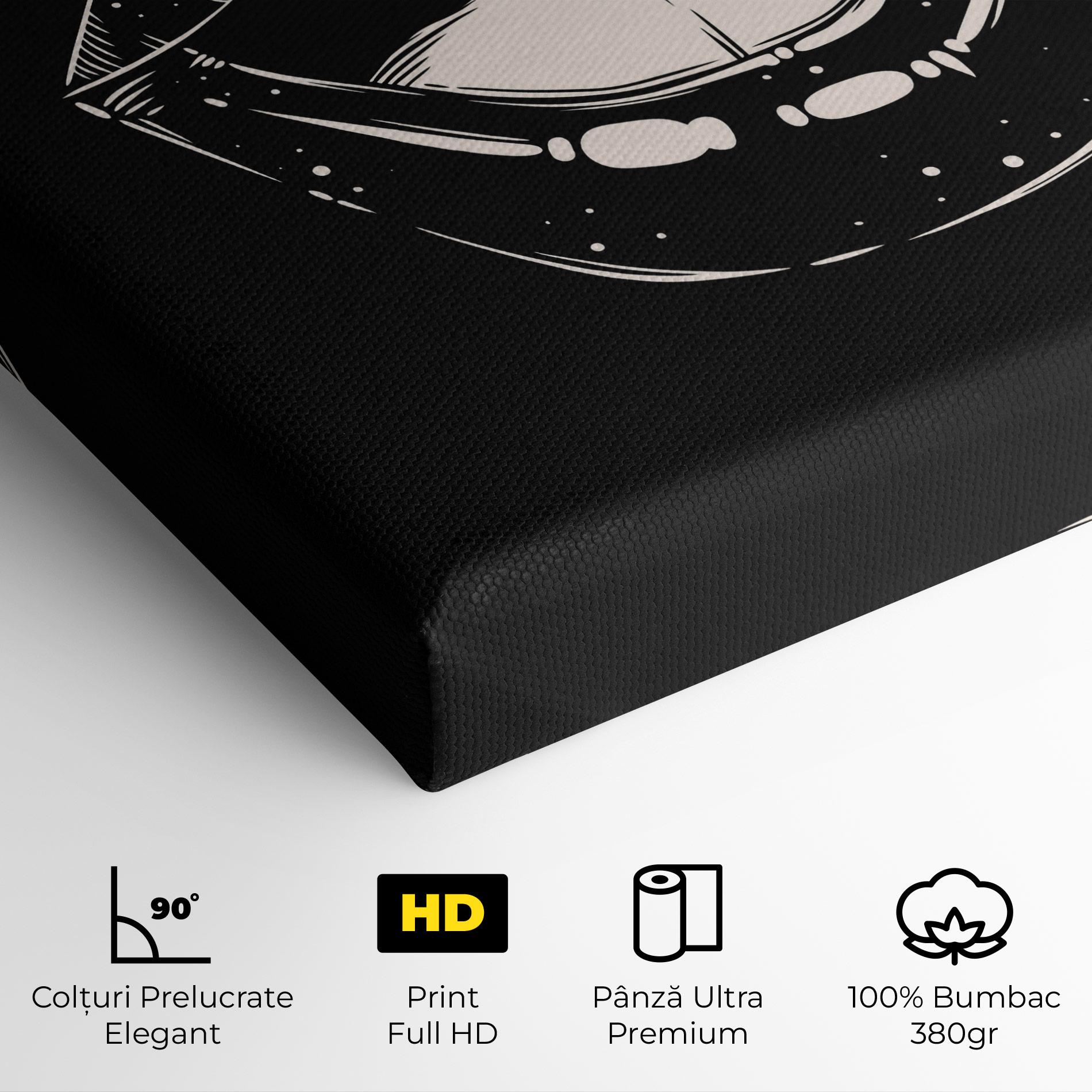 Tablou Canvas Lips On Black mockup 4