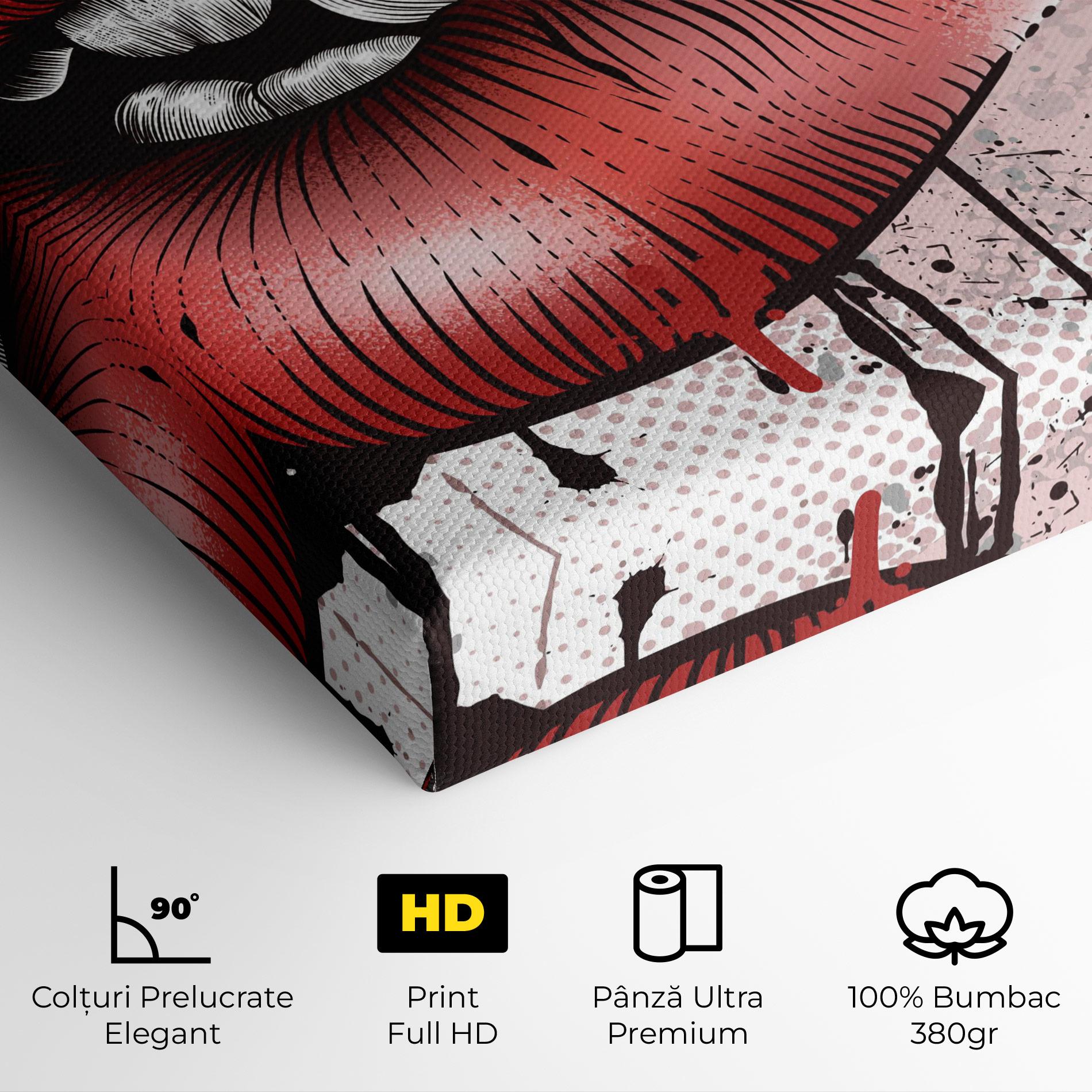 Tablou Canvas Lips Pop Artistic mockup 4