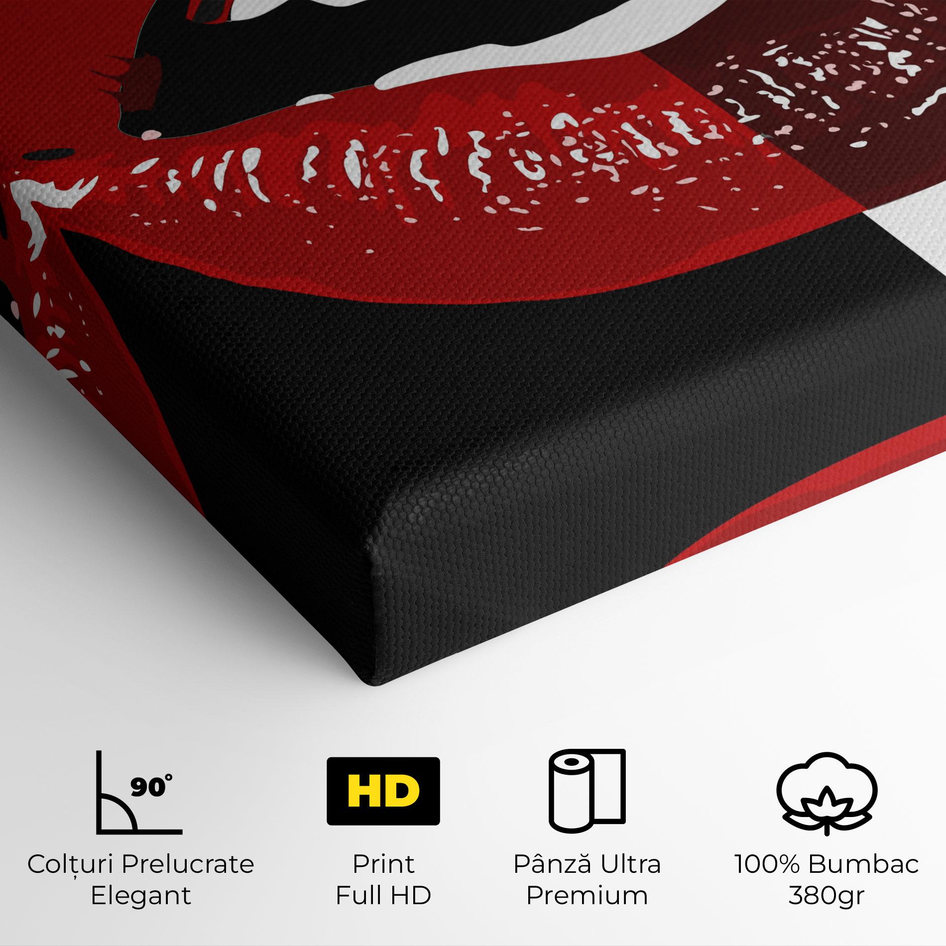Tablou Canvas Red Shade Lips mockup 4