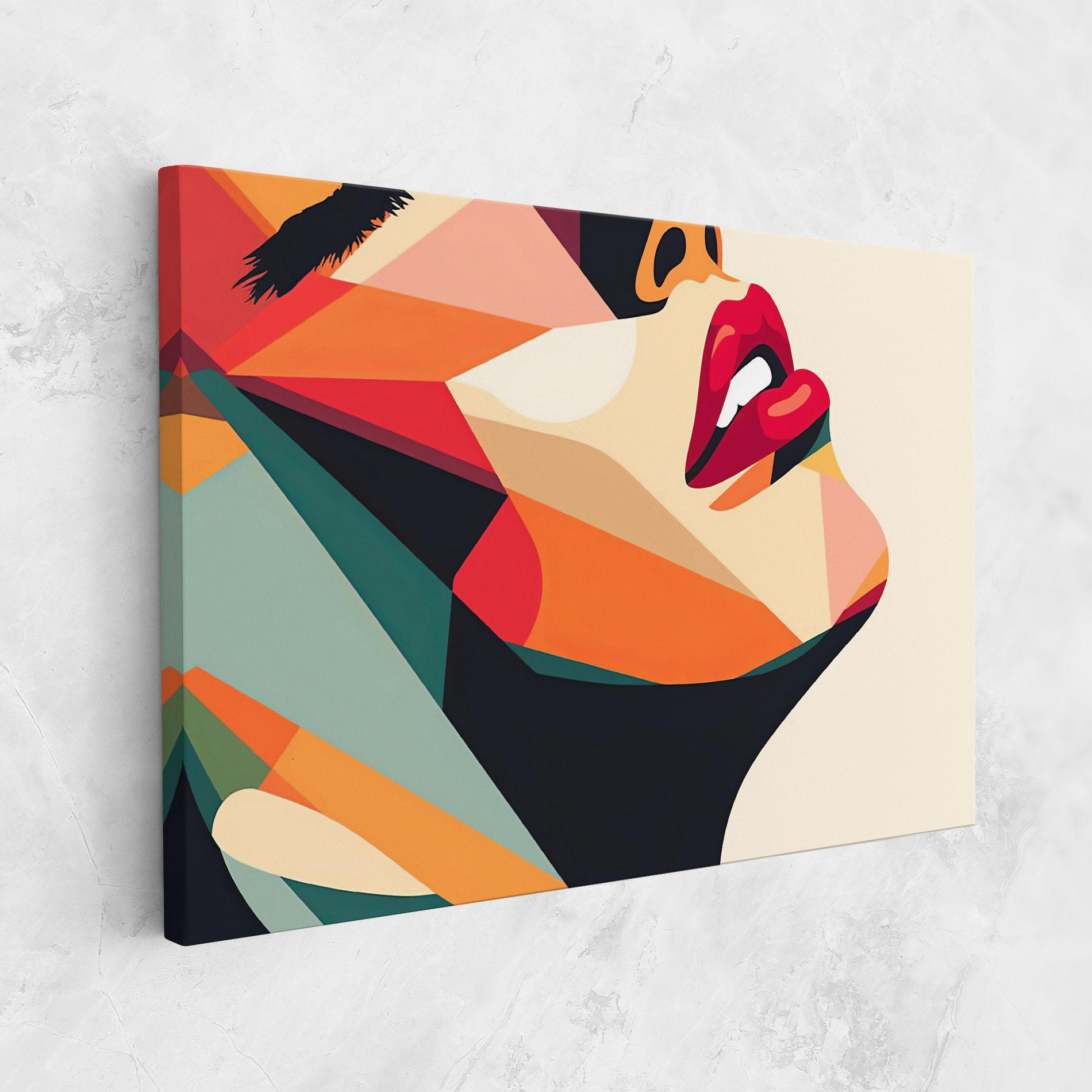 Tablou Canvas Abstract Lips mockup 1