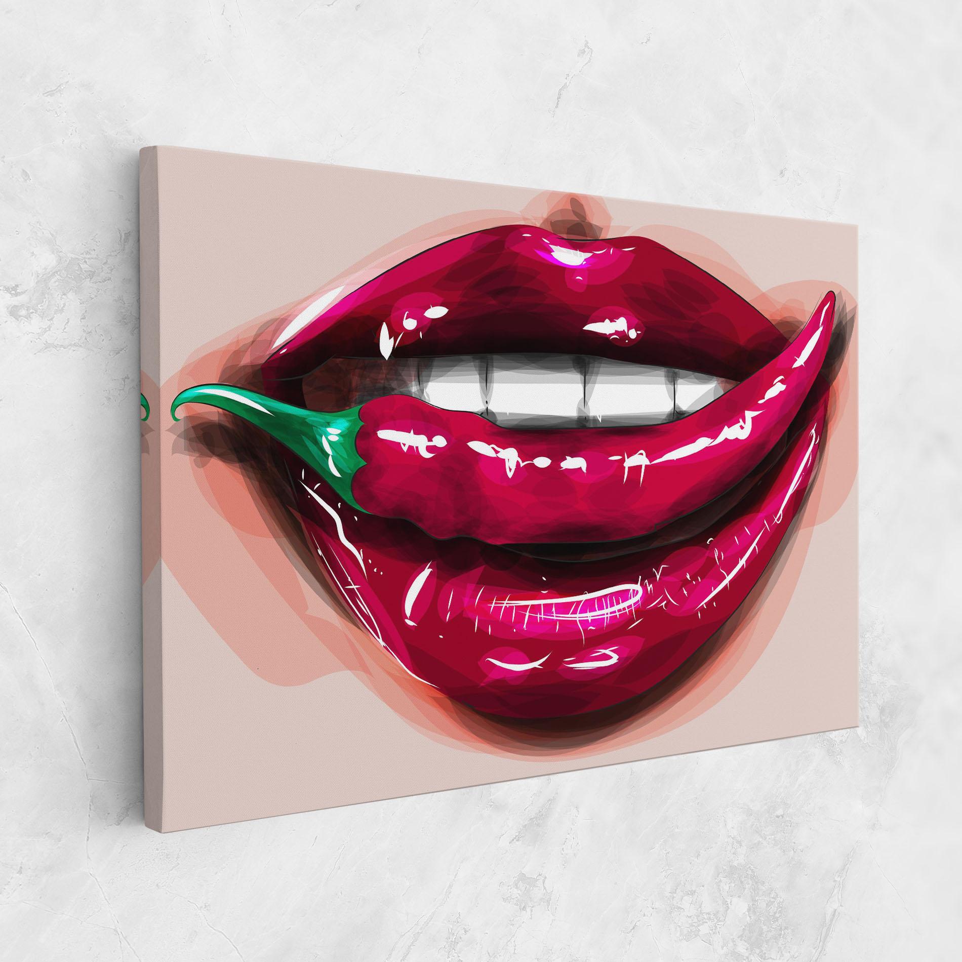 Tablou Canvas Chilli Lips mockup 1
