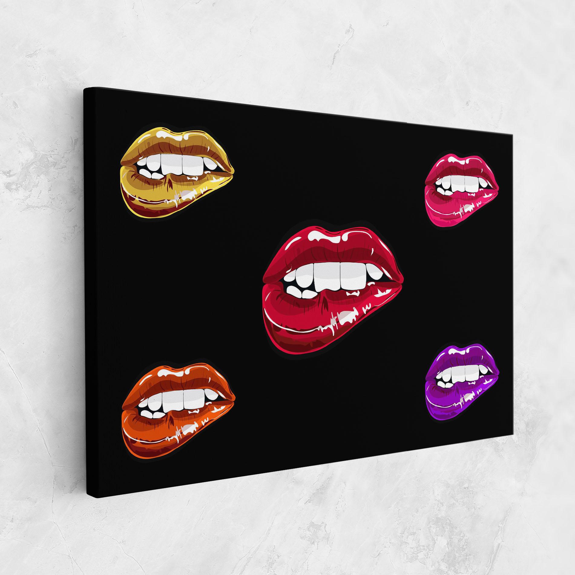 Tablou Canvas Mix Color Lips mockup 1