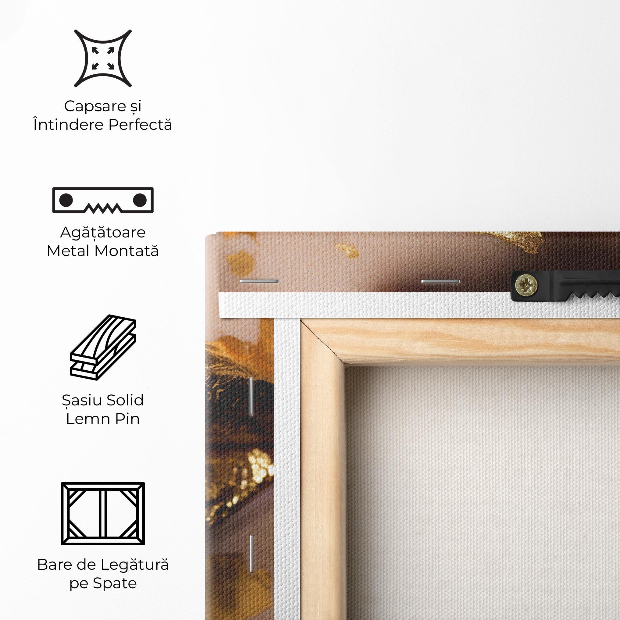 Tablou Canvas Close Gold Lips mockup 5