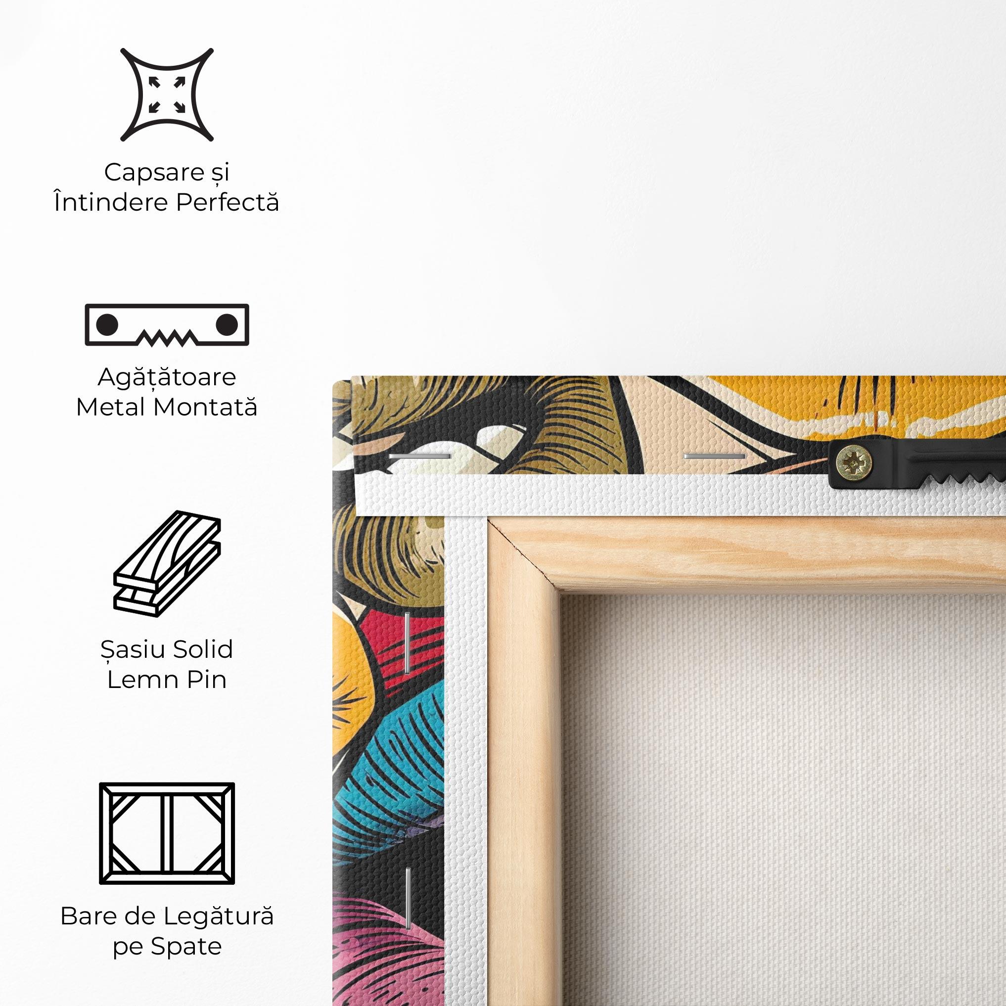 Tablou Canvas Comic Book Color Lips mockup 5