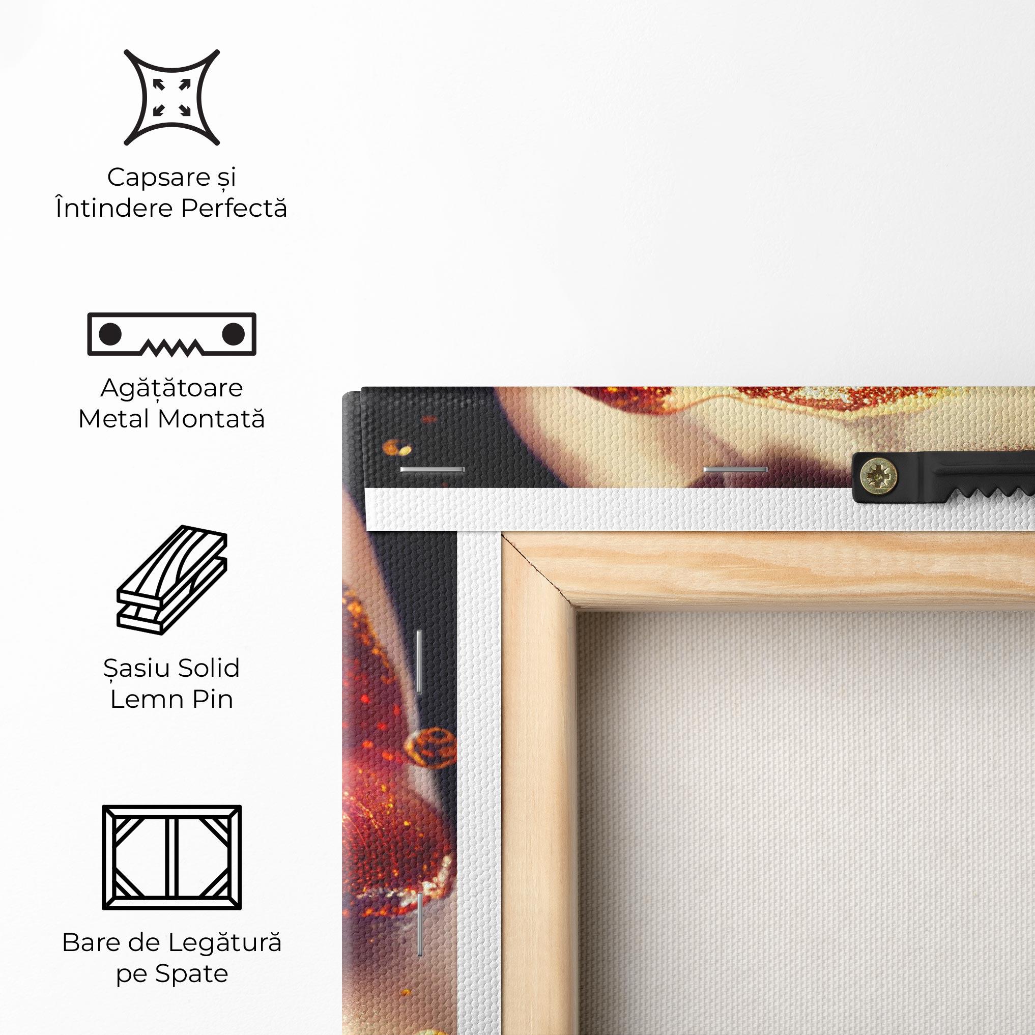 Tablou Canvas Gold Glitter Lips mockup 5