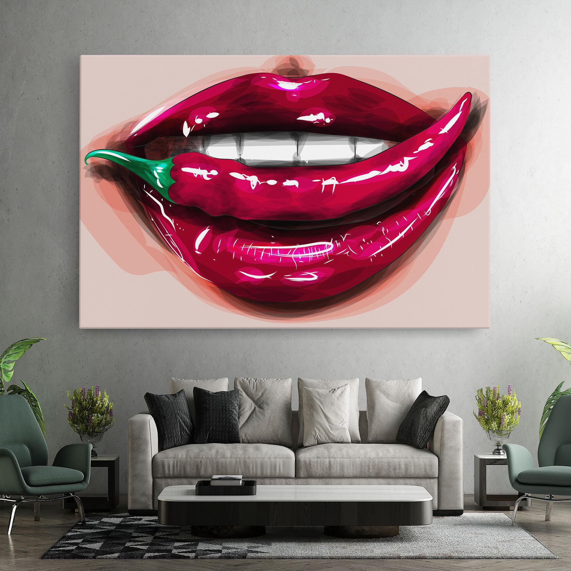 Tablou Canvas Chilli Lips mockup 7