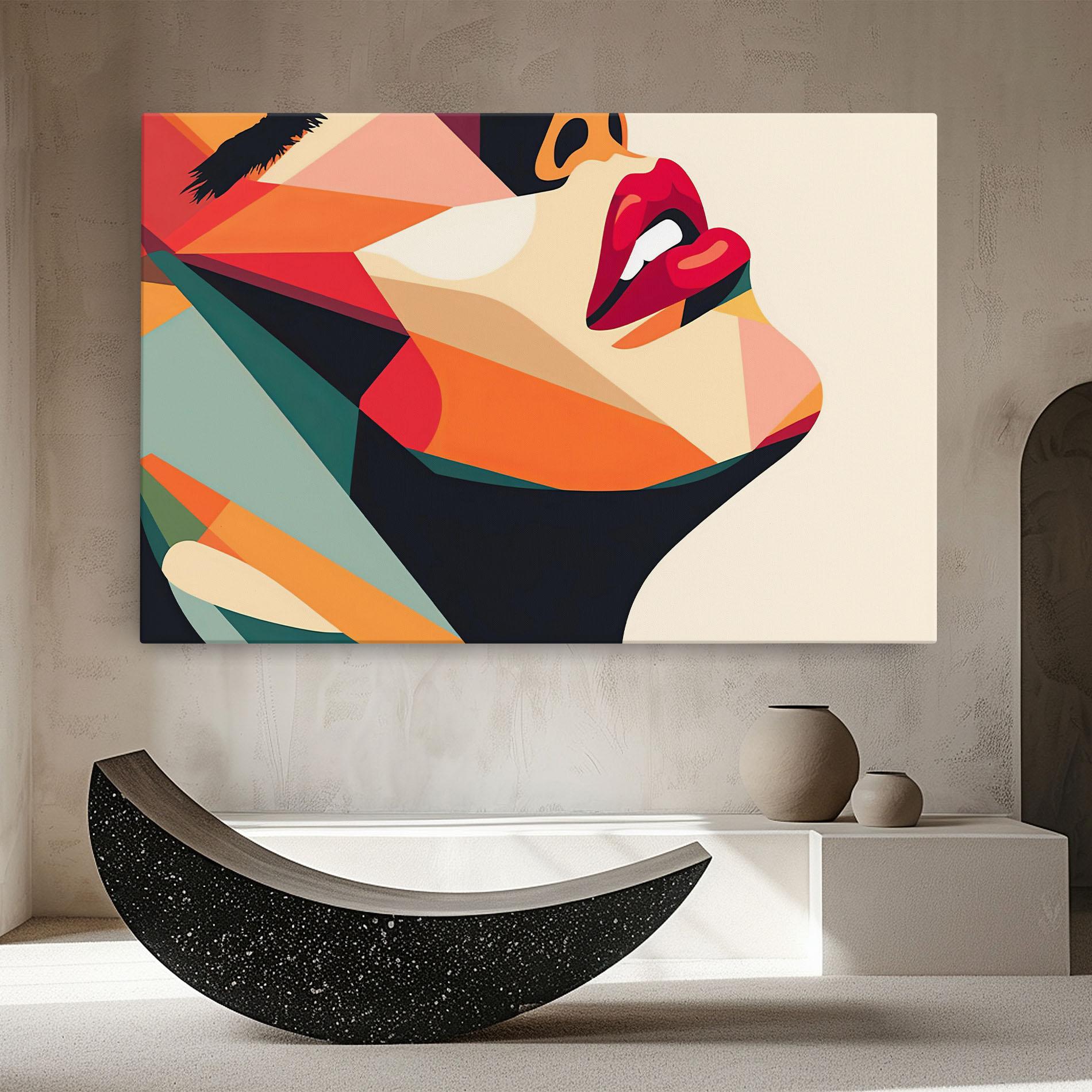 Tablou Canvas Abstract Lips mockup 8