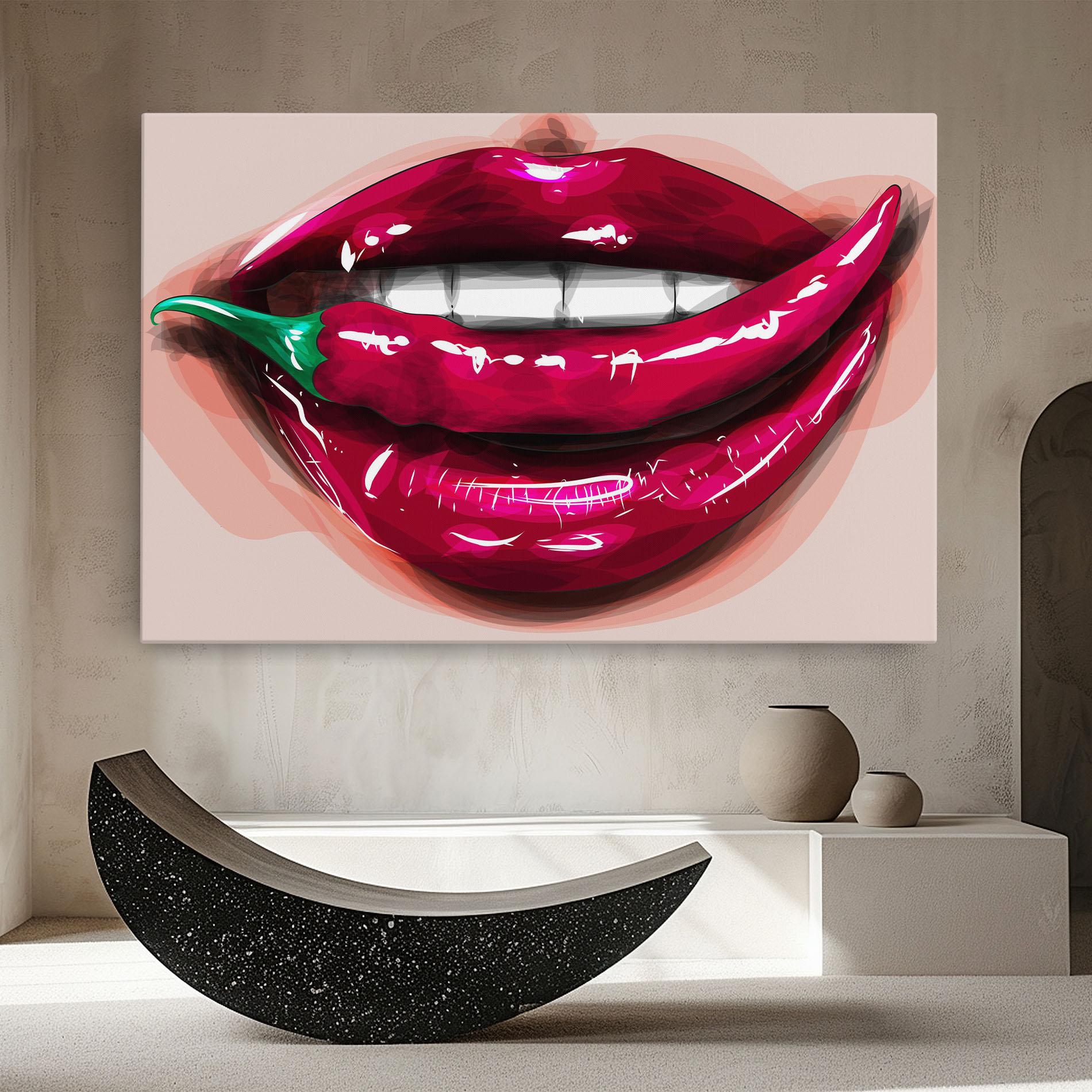 Tablou Canvas Chilli Lips mockup 8