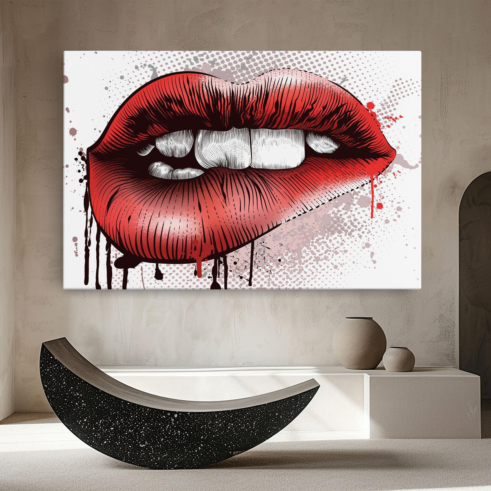 Tablou Canvas Lips Pop Artistic mockup 8