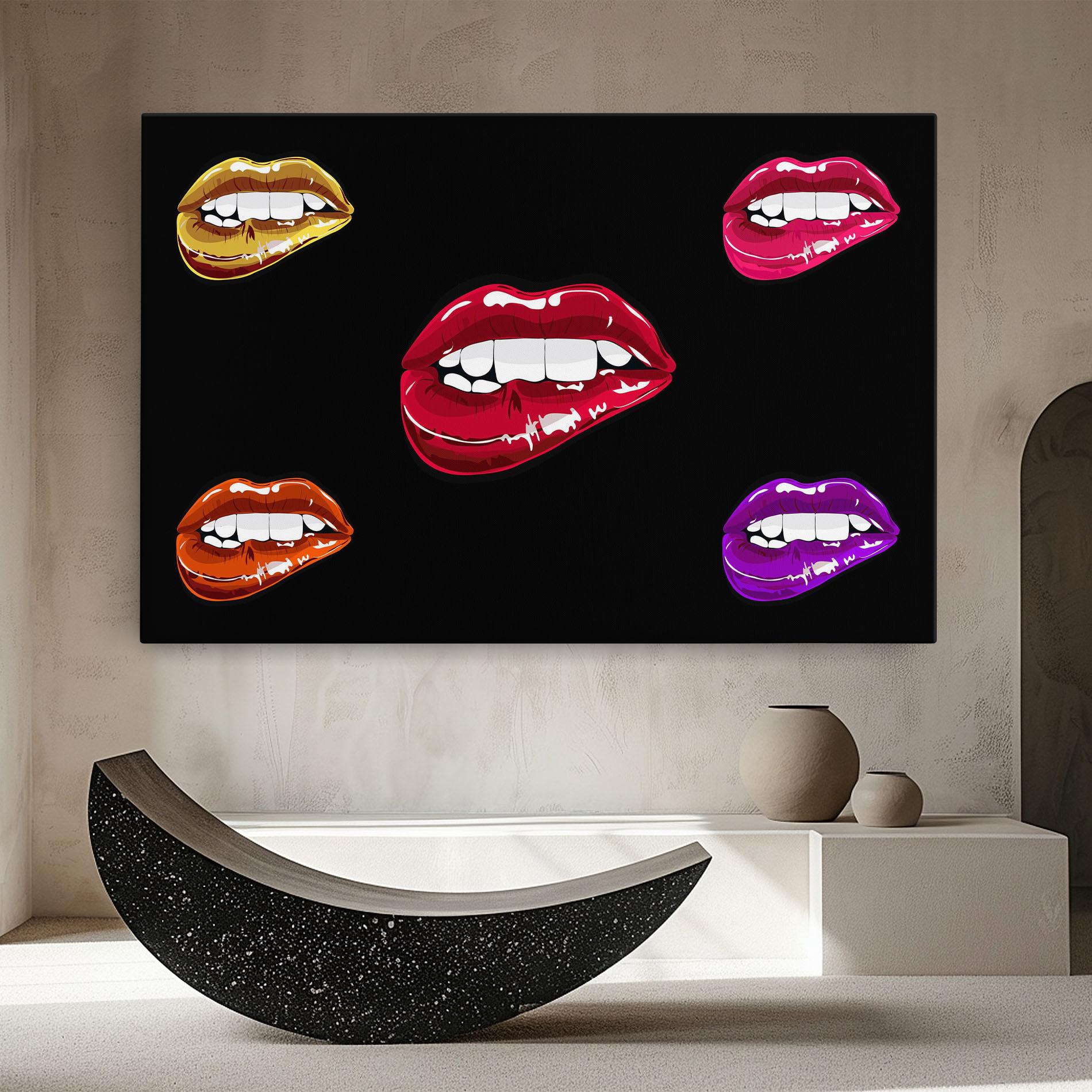 Tablou Canvas Mix Color Lips mockup 8