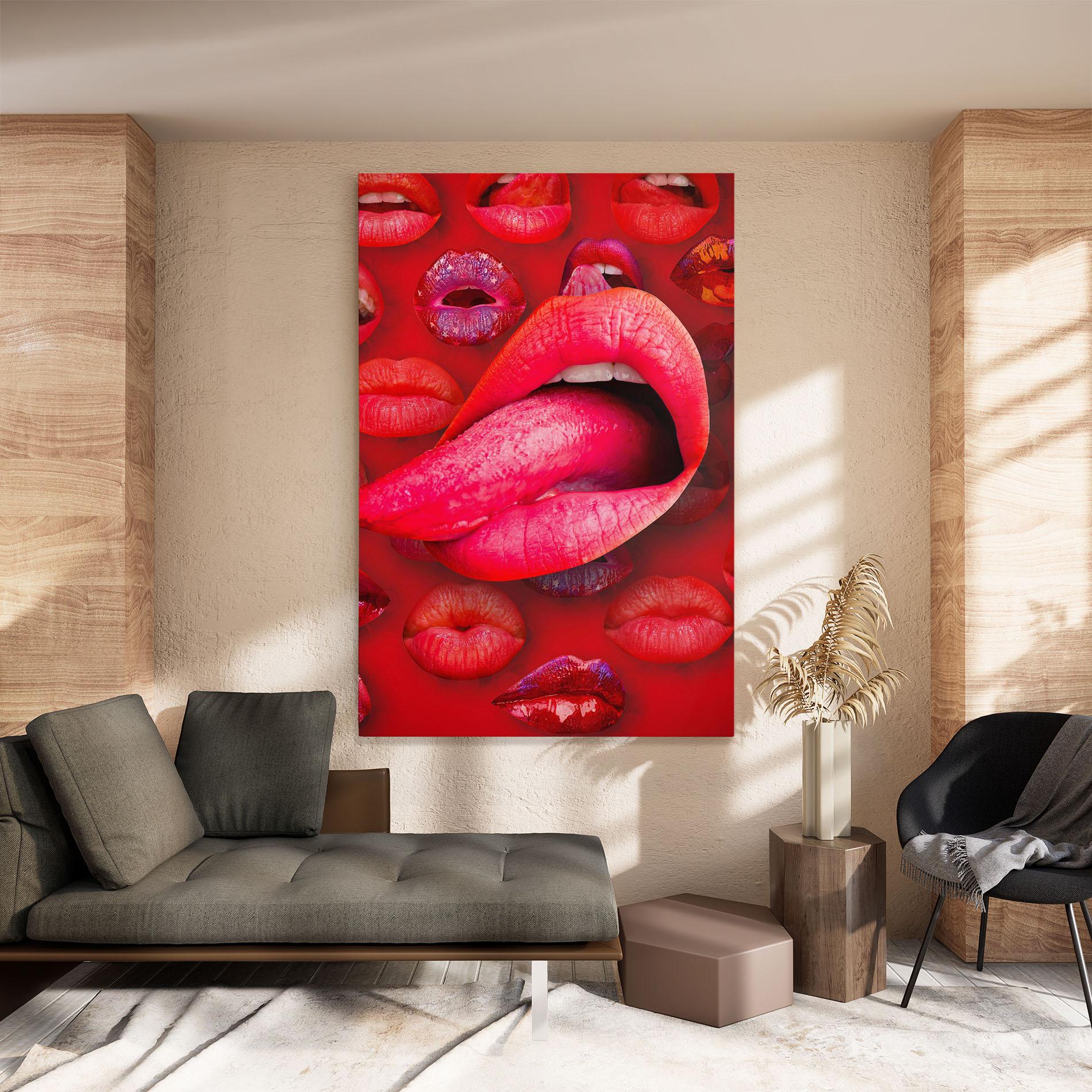 Tablou Canvas Big Tongue Collage mockup 8