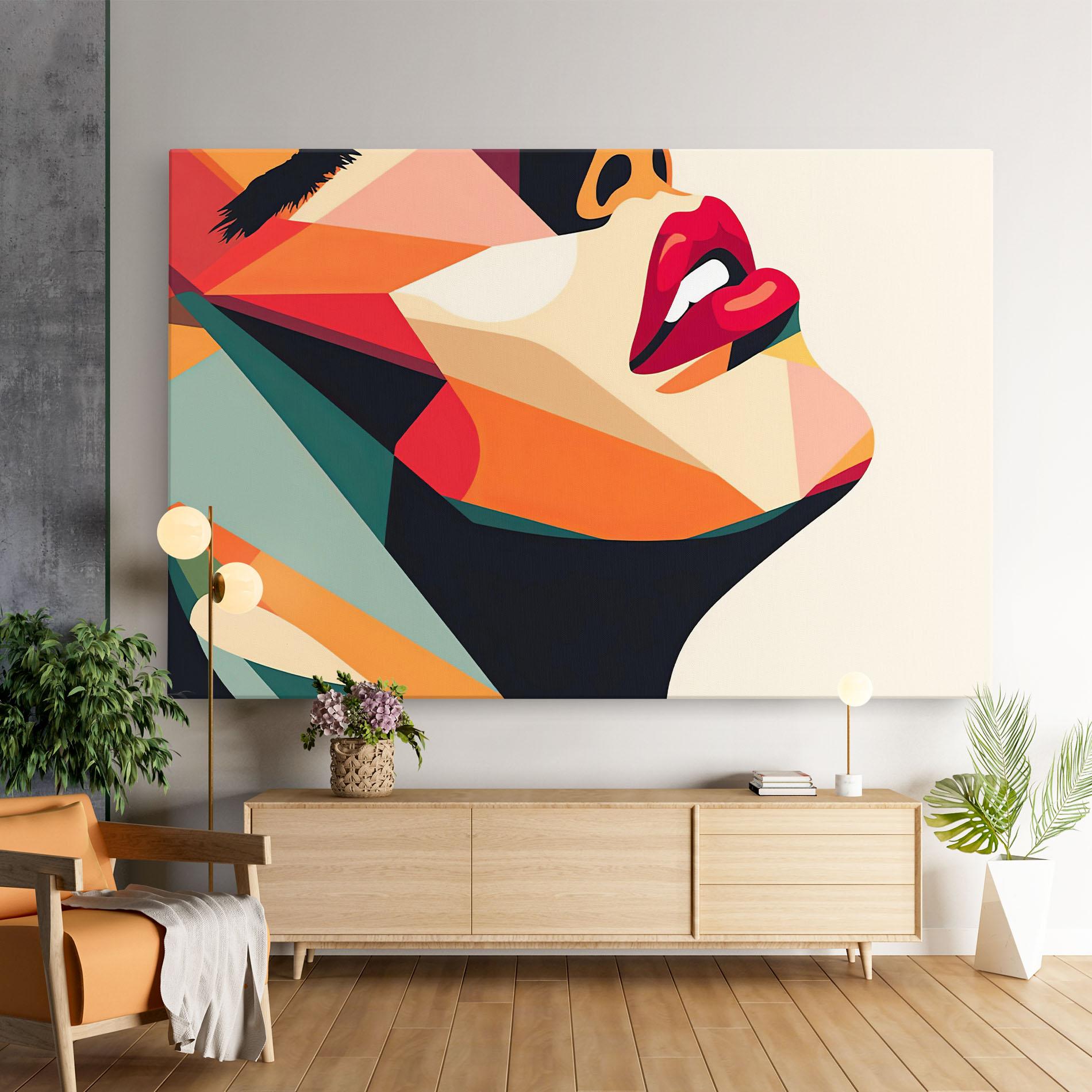 Tablou Canvas Abstract Lips mockup 9