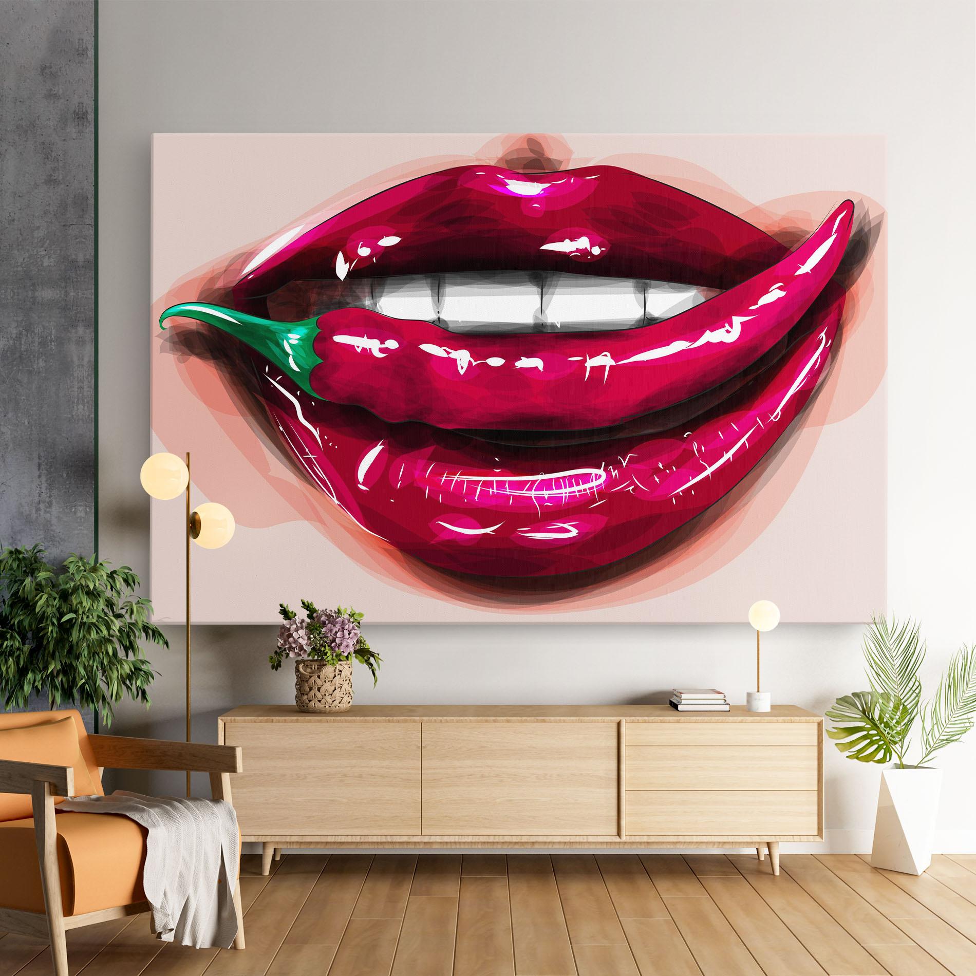 Tablou Canvas Chilli Lips mockup 9