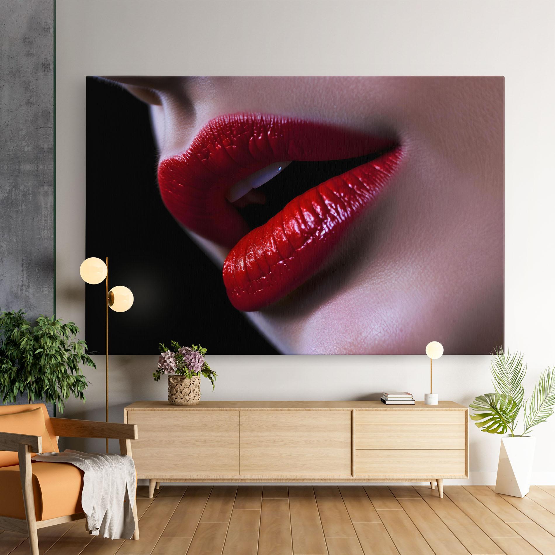 Tablou Canvas Close Up Woman mockup 9