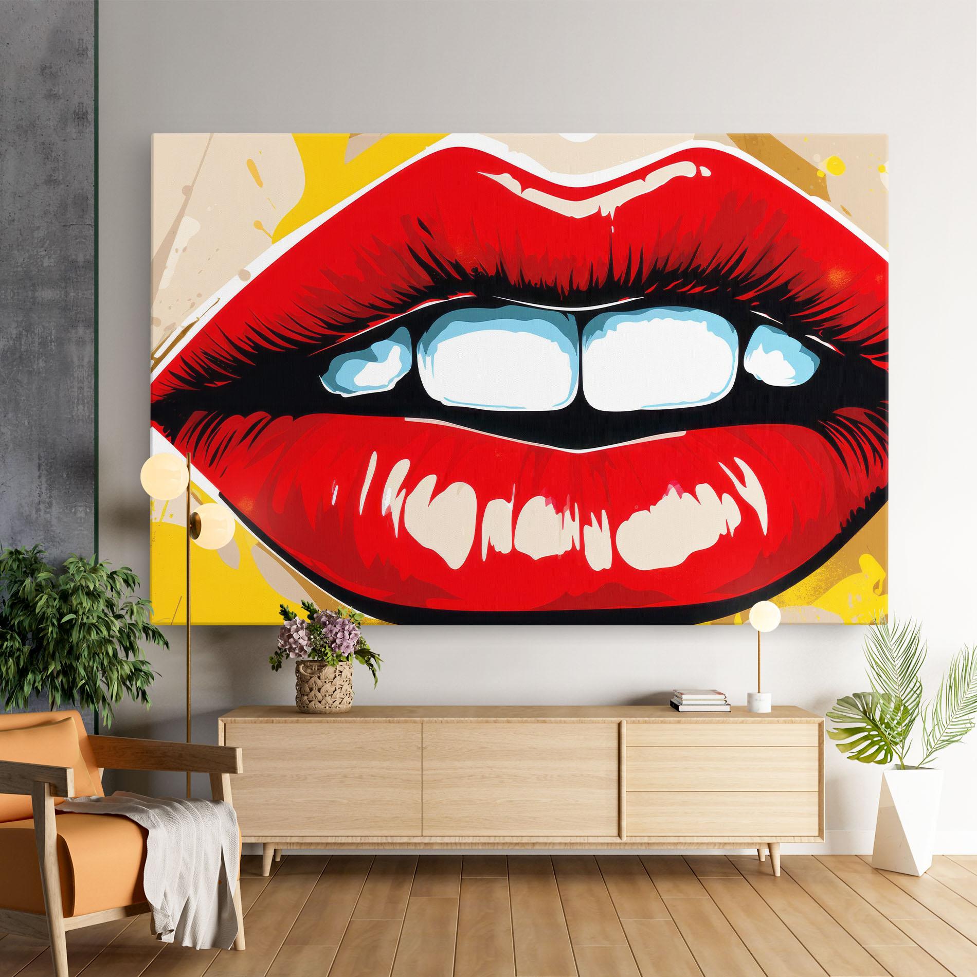 Tablou Canvas Pop Lips mockup 9