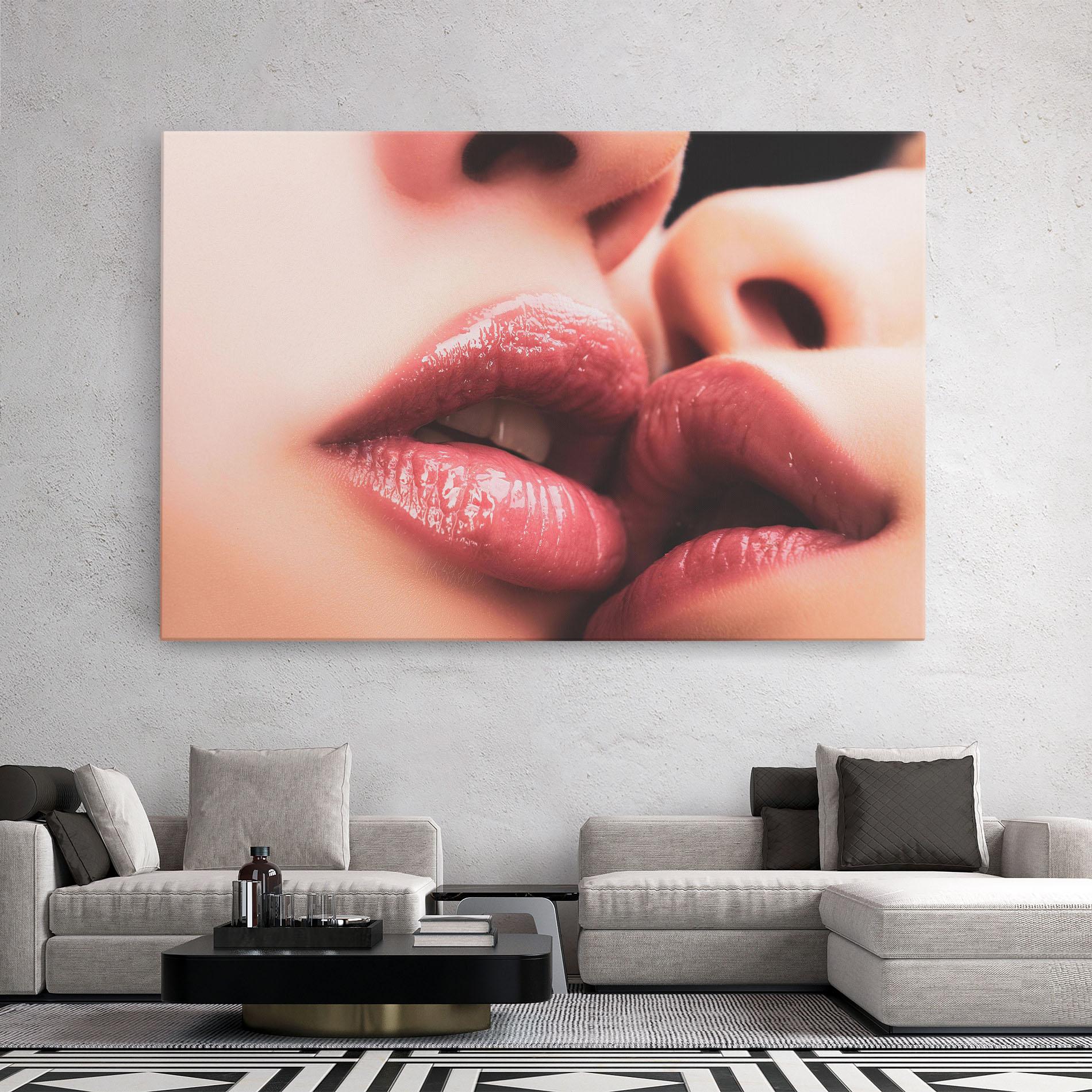 Tablou Canvas Beautiful Lips mockup 2