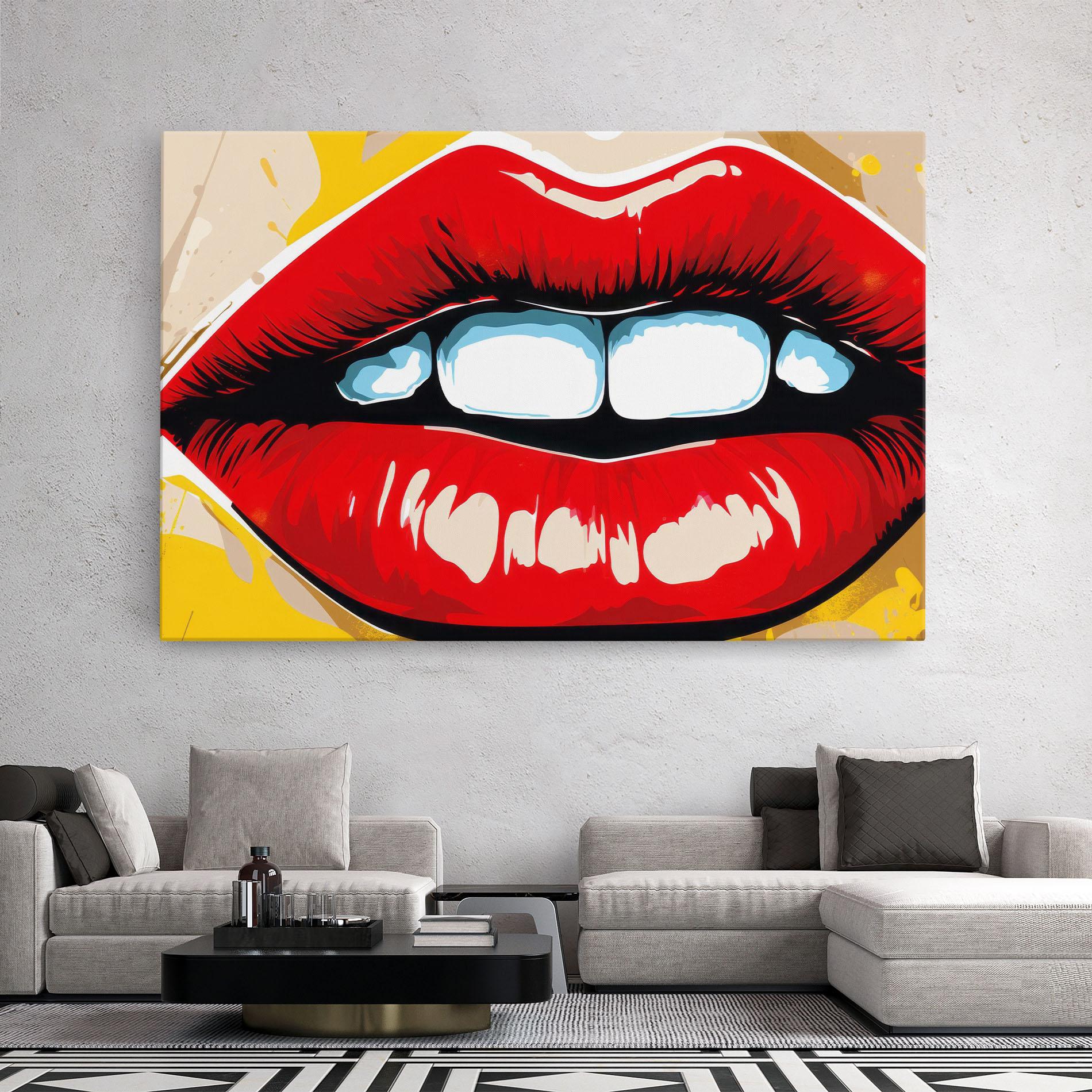 Tablou Canvas Pop Lips mockup 2