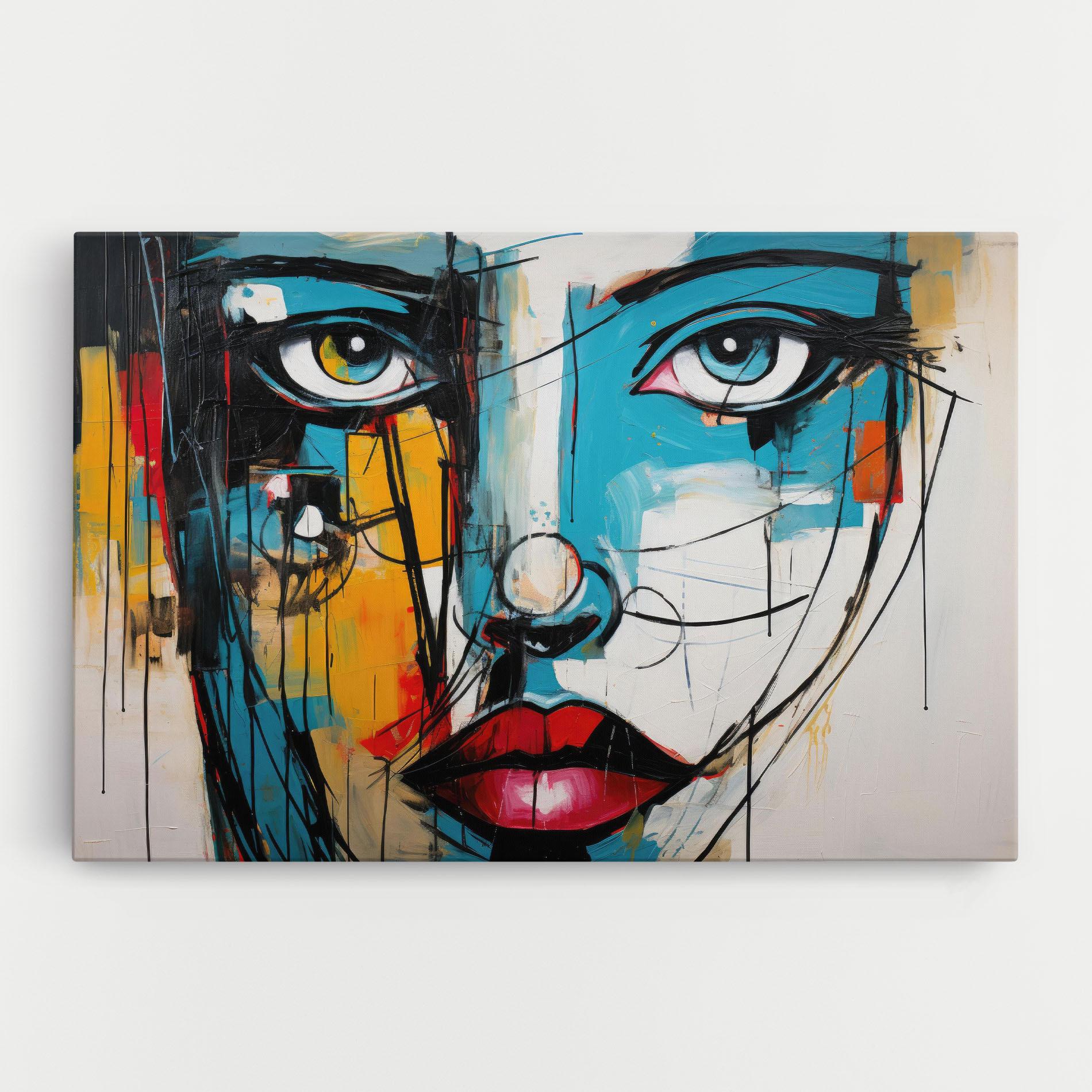 Tablou Canvas Abstract Drawing Portret mockup 0