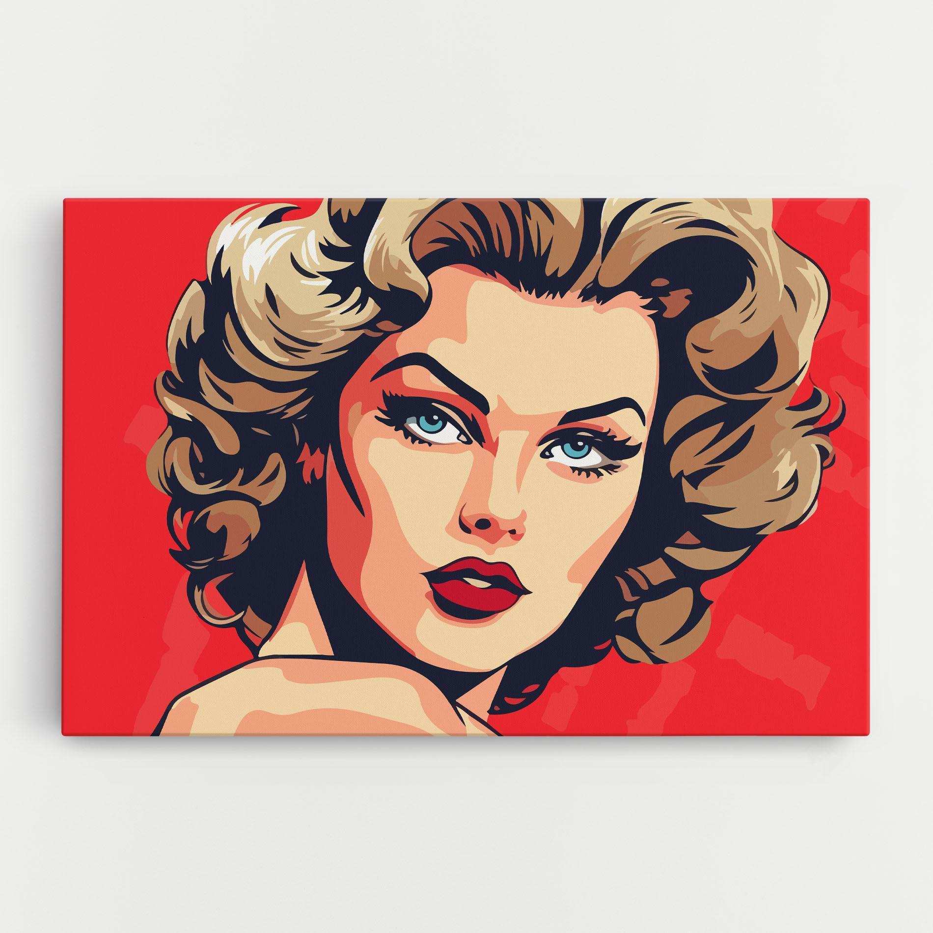 Tablou Canvas Blue Eyes Portrait mockup 0