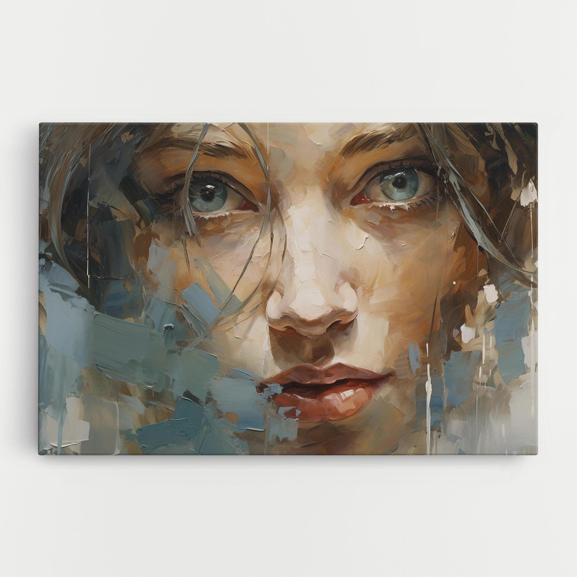 Tablou Canvas Expressive Portrait mockup 0