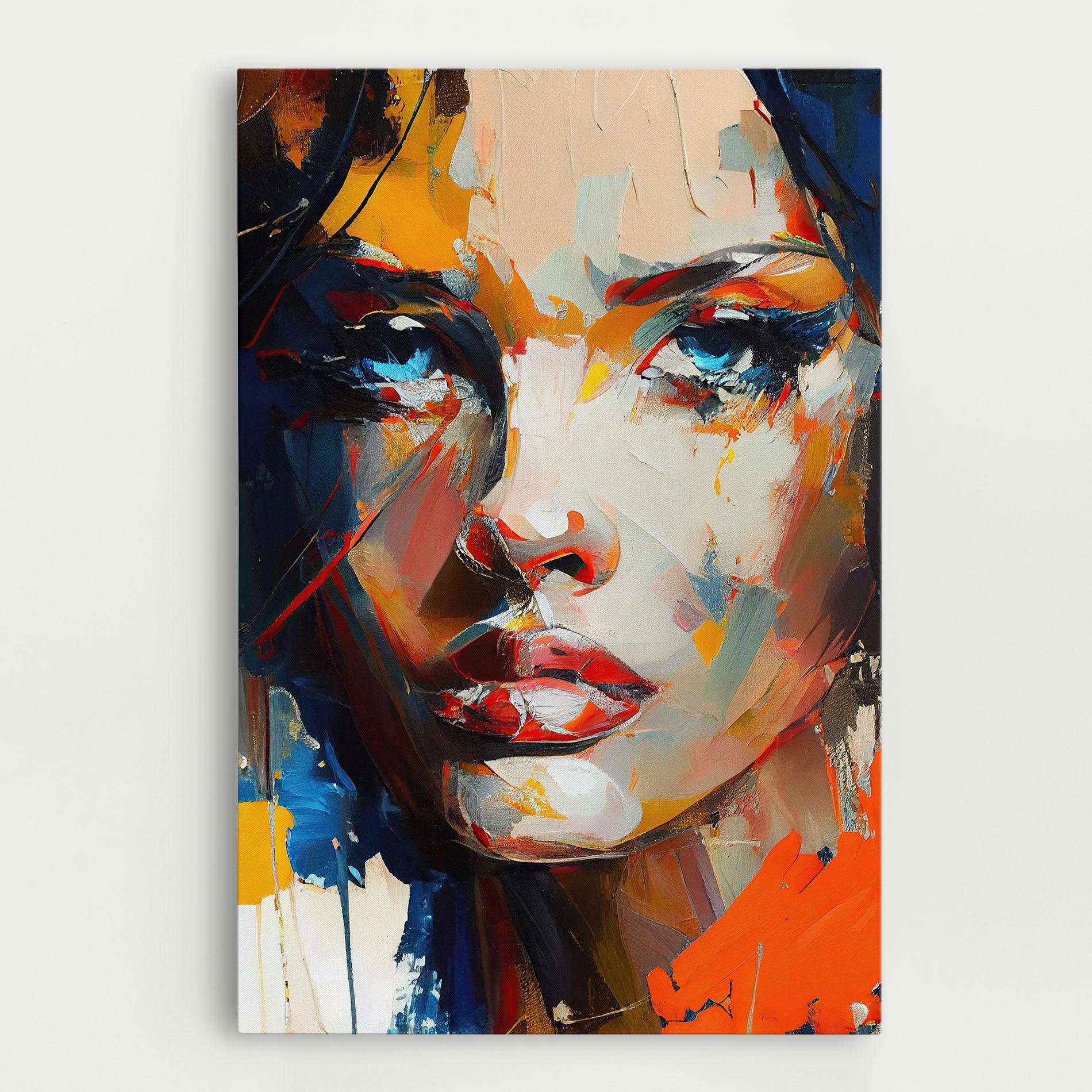 Tablou Canvas Beautiful Brunette Woman mockup 0