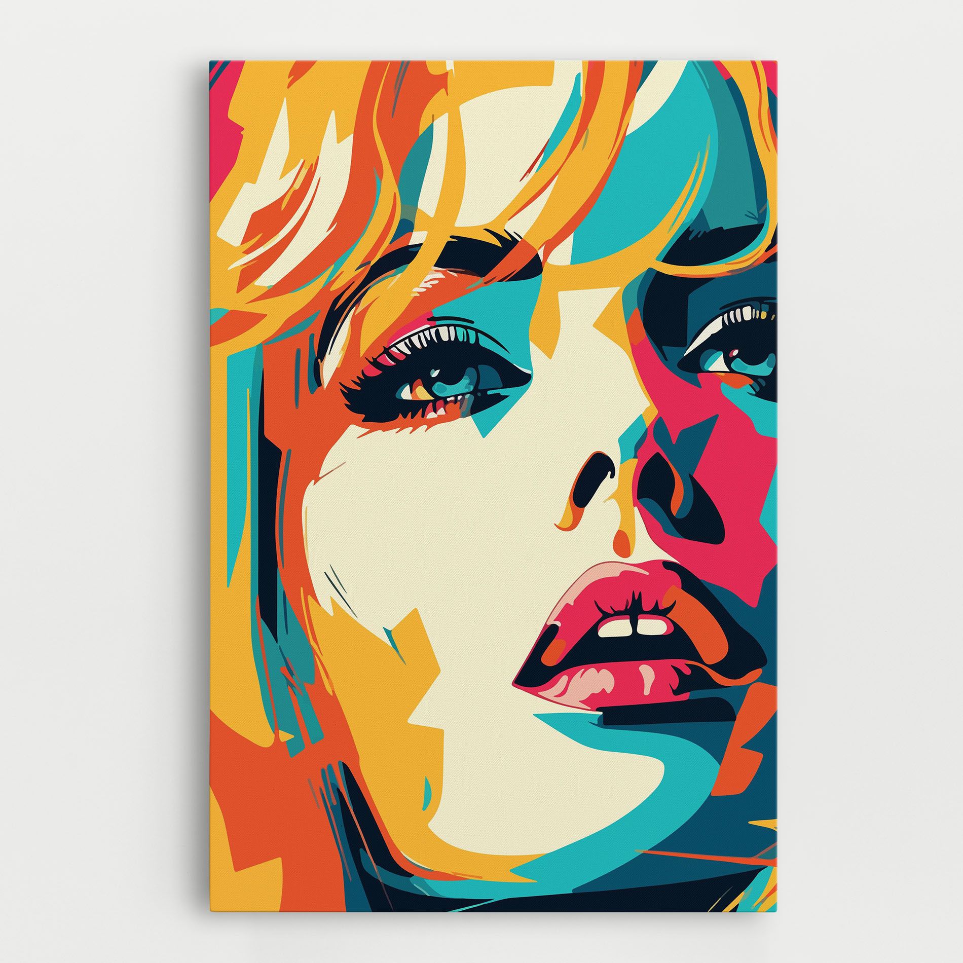 Blonde Girl Portrait mockup 0