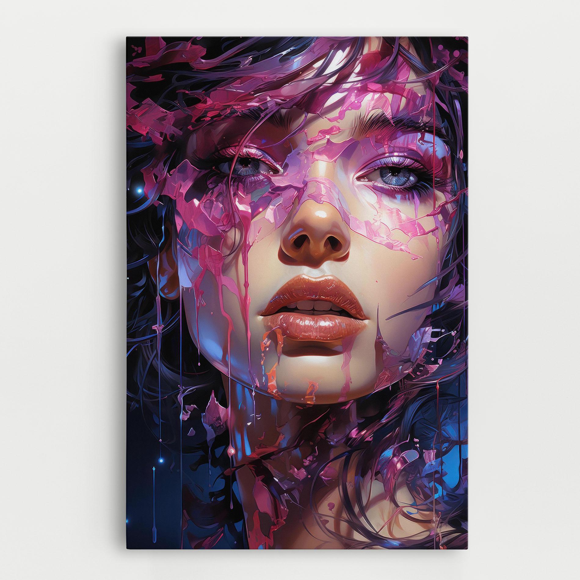 Tablou Canvas Cute Purple Girl mockup 0