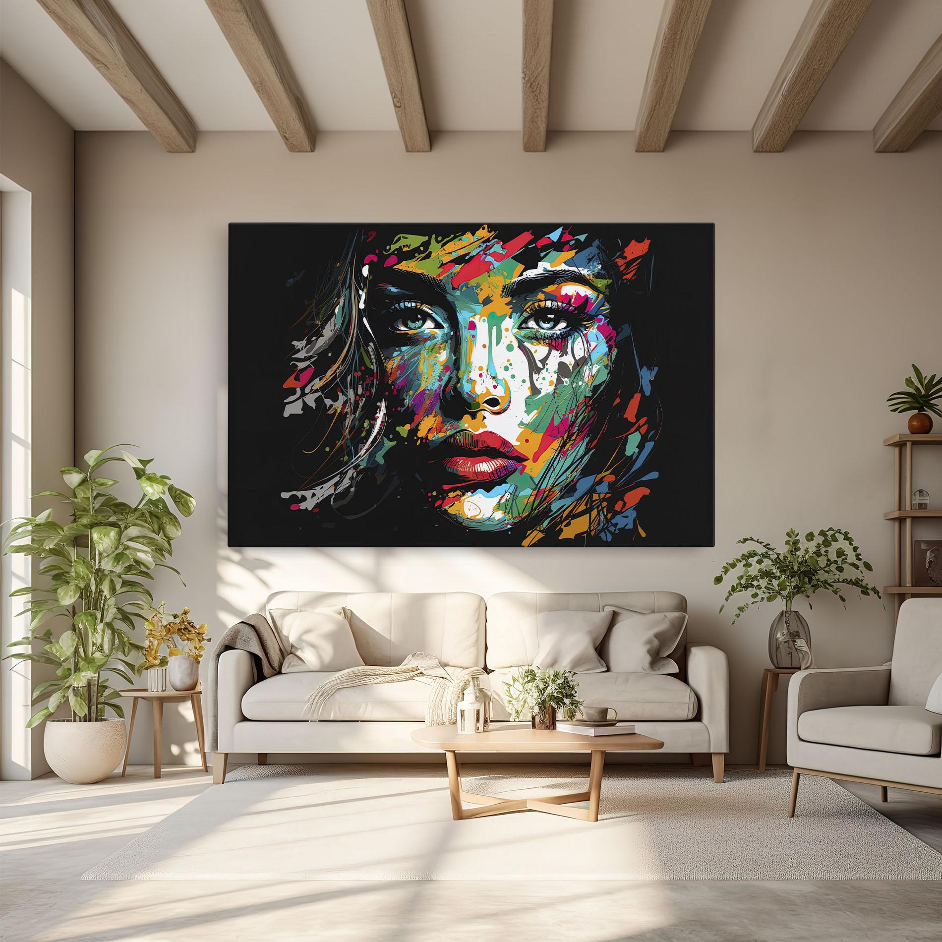 Tablou Canvas Abstract Stylish Portrait mockup 6