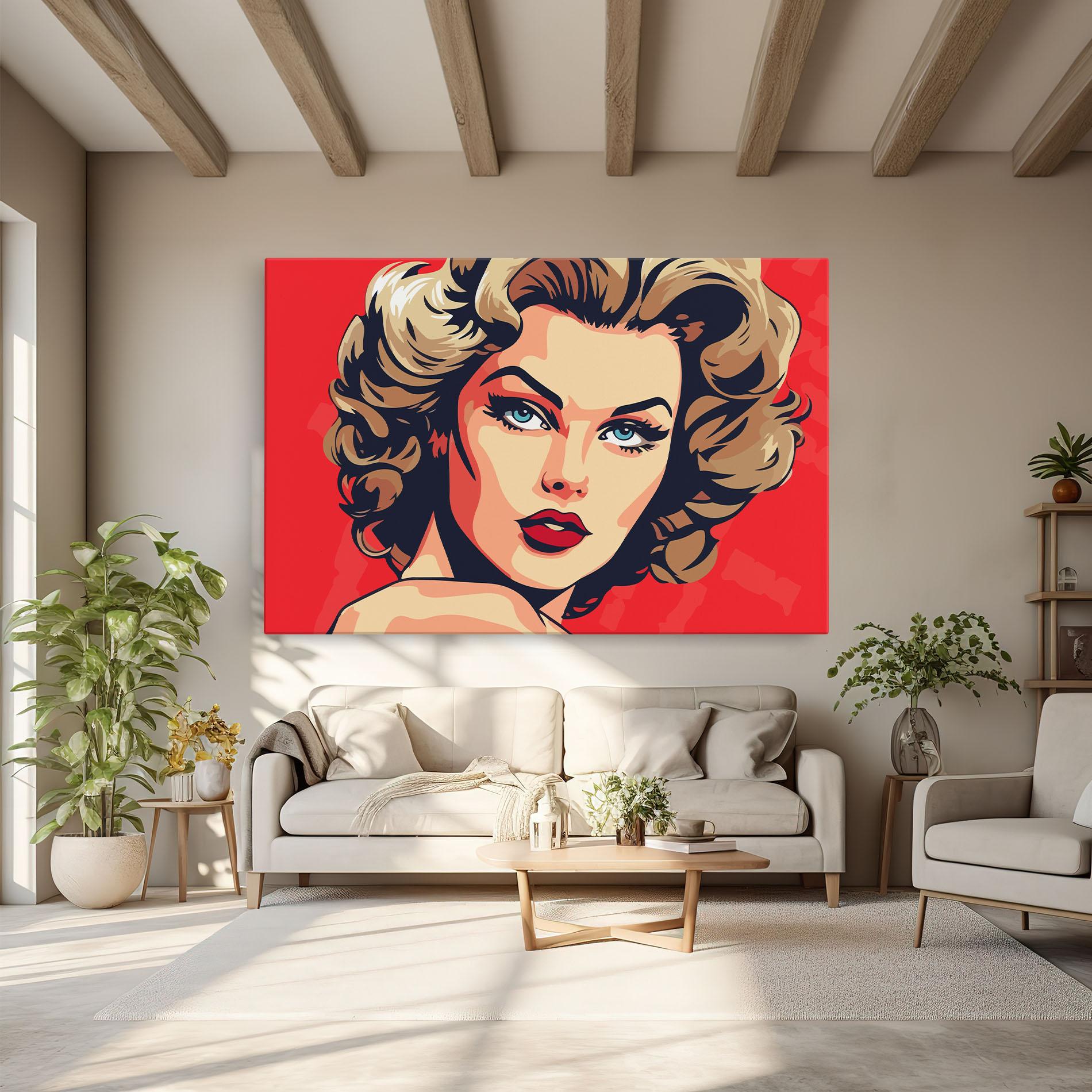 Tablou Canvas Blue Eyes Portrait mockup 6