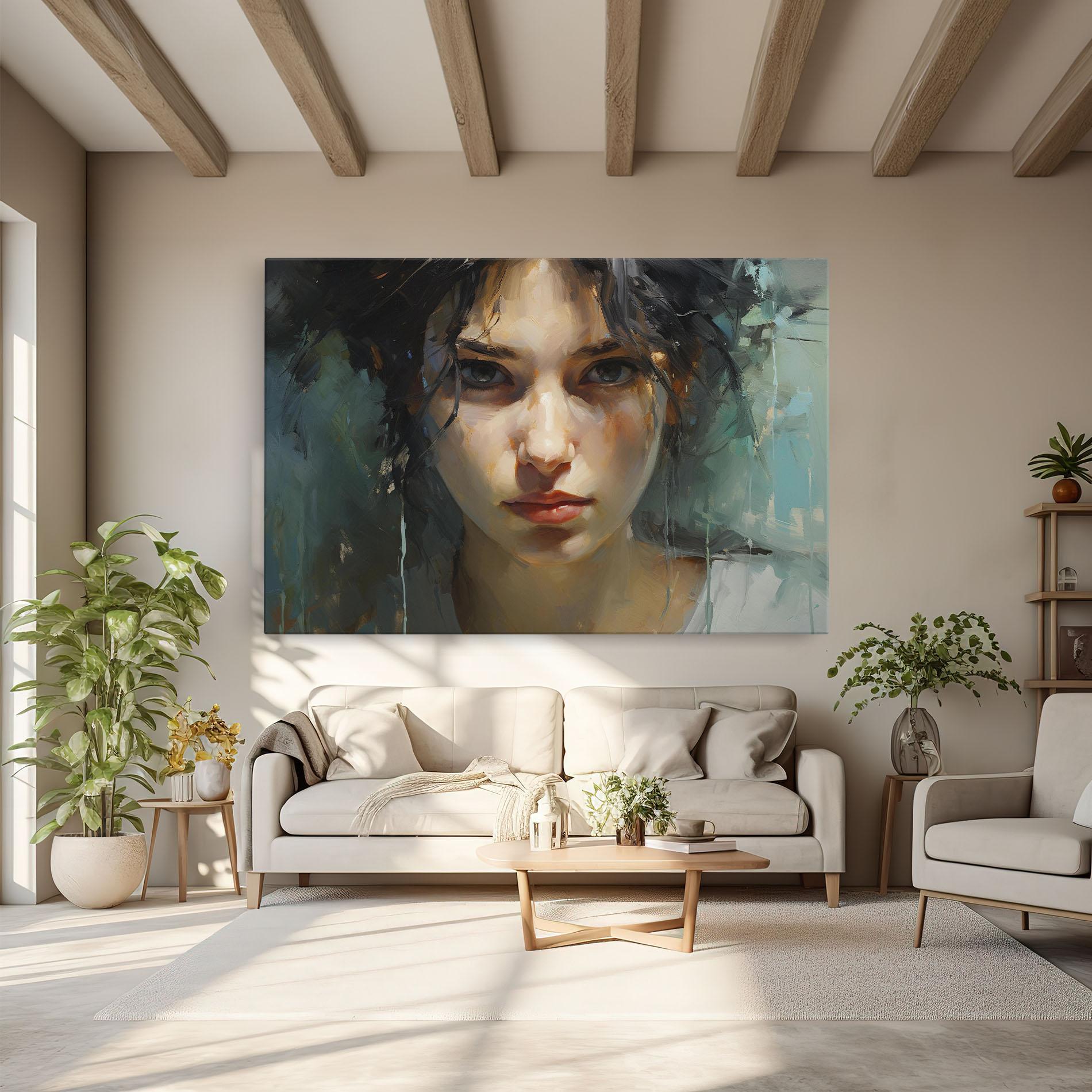 Tablou Canvas Intense Portrait mockup 6