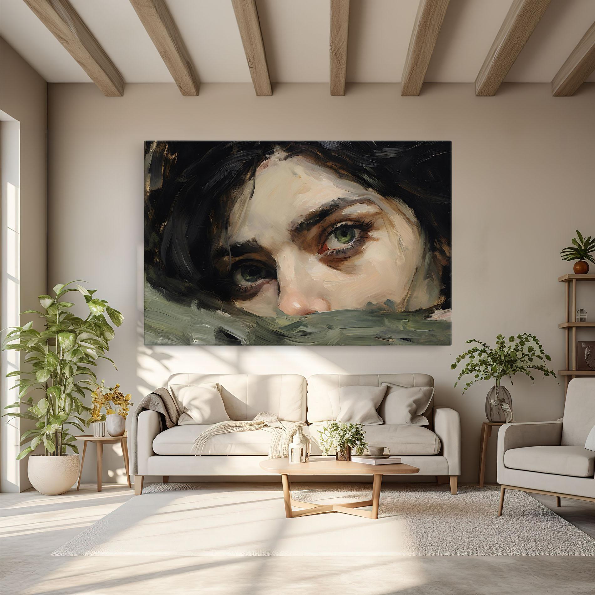 Tablou Canvas Pupil Green Iris mockup 6