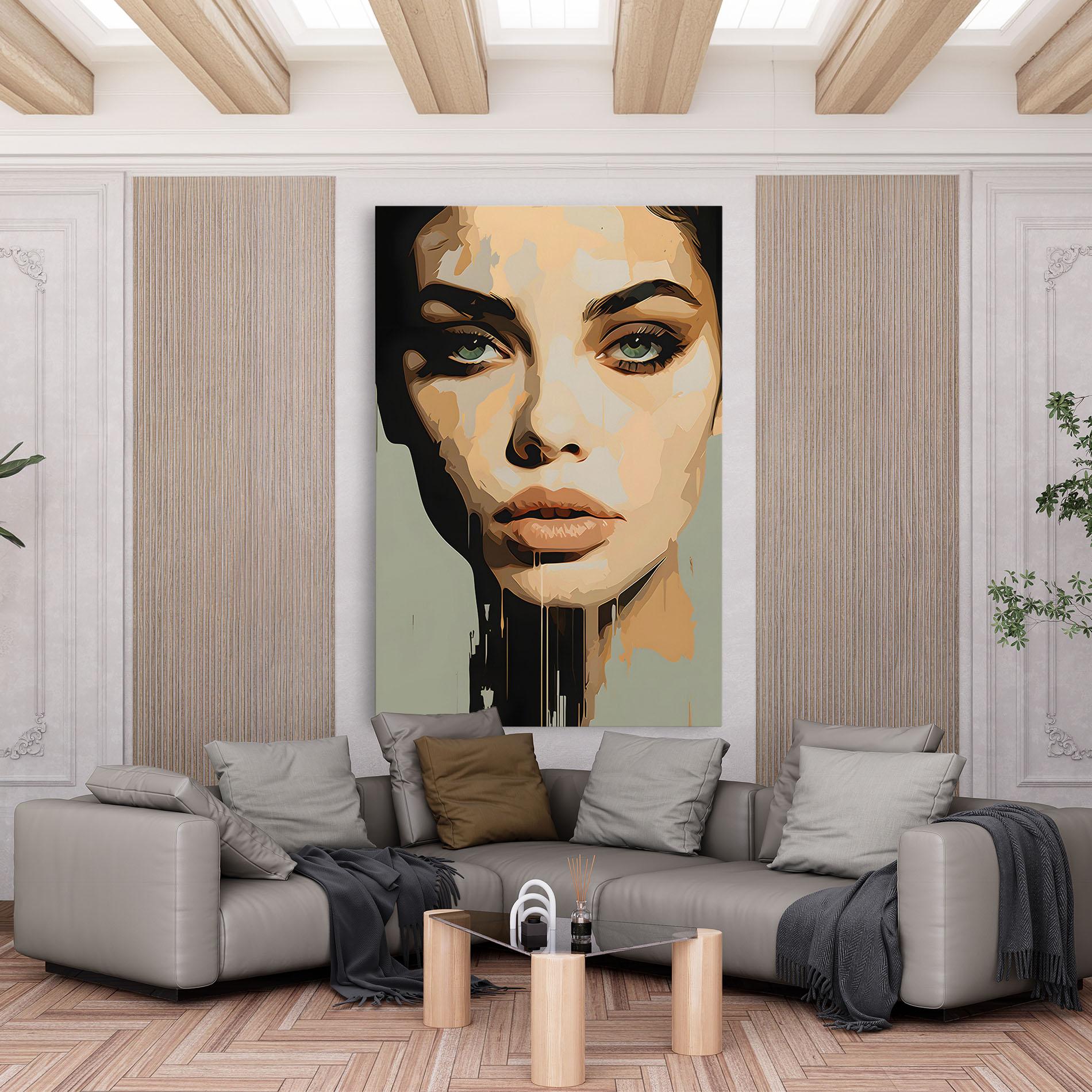 Tablou Canvas Apologetic Face mockup 6