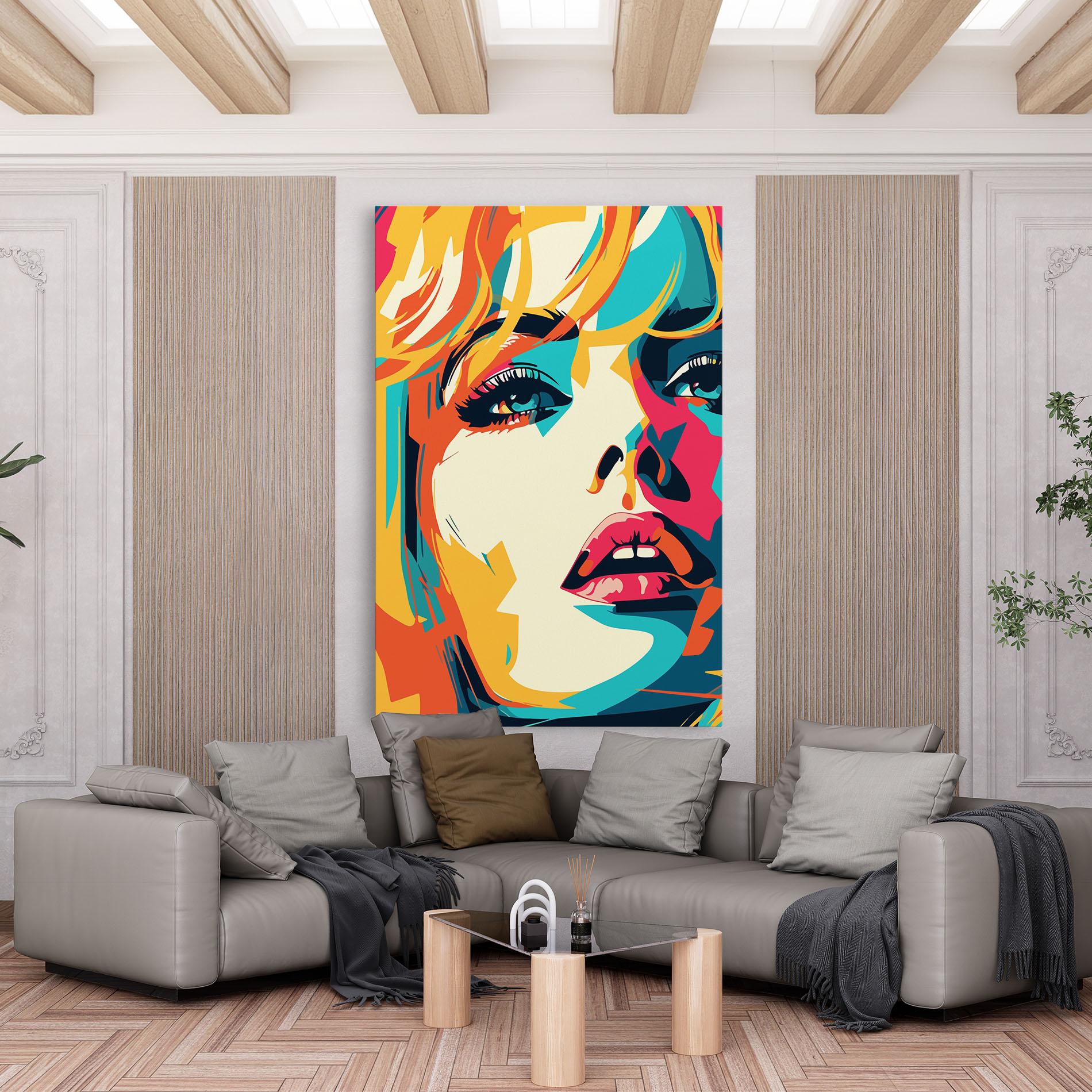 Tablou Canvas Blonde Girl Portrait mockup 6