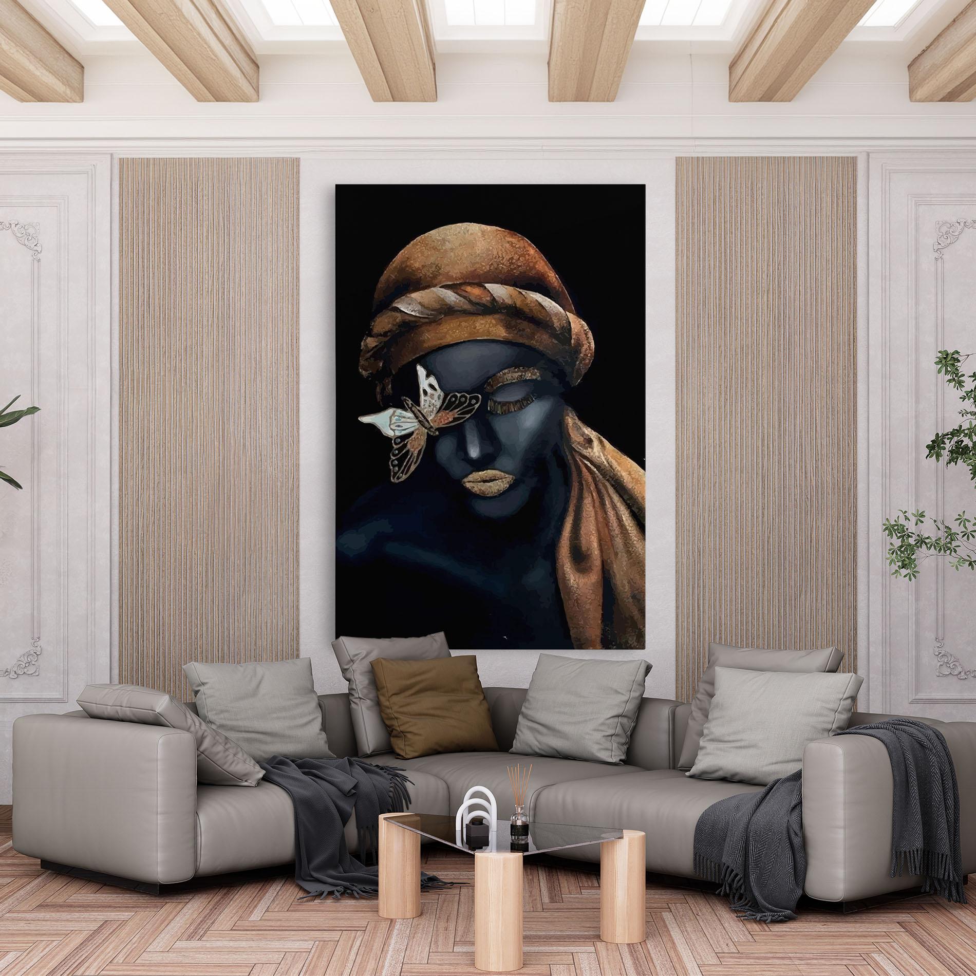 Tablou Canvas Butterfly Lady mockup 6