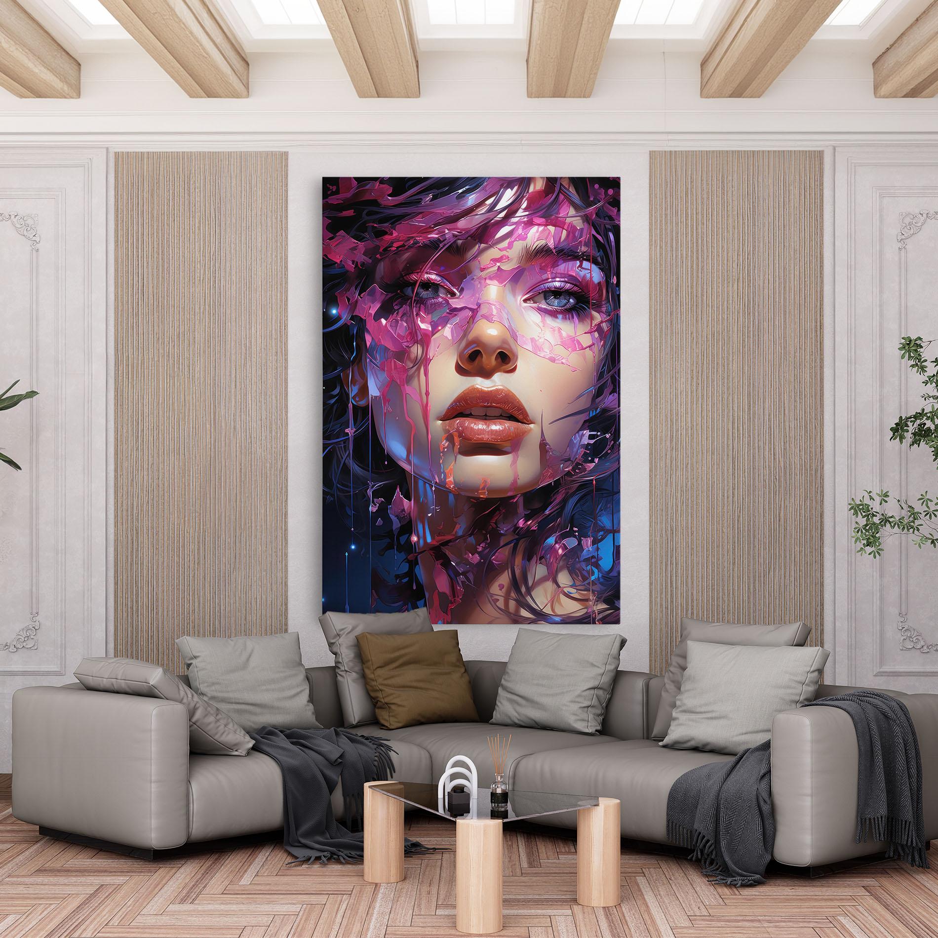 Tablou Canvas Cute Purple Girl mockup 6