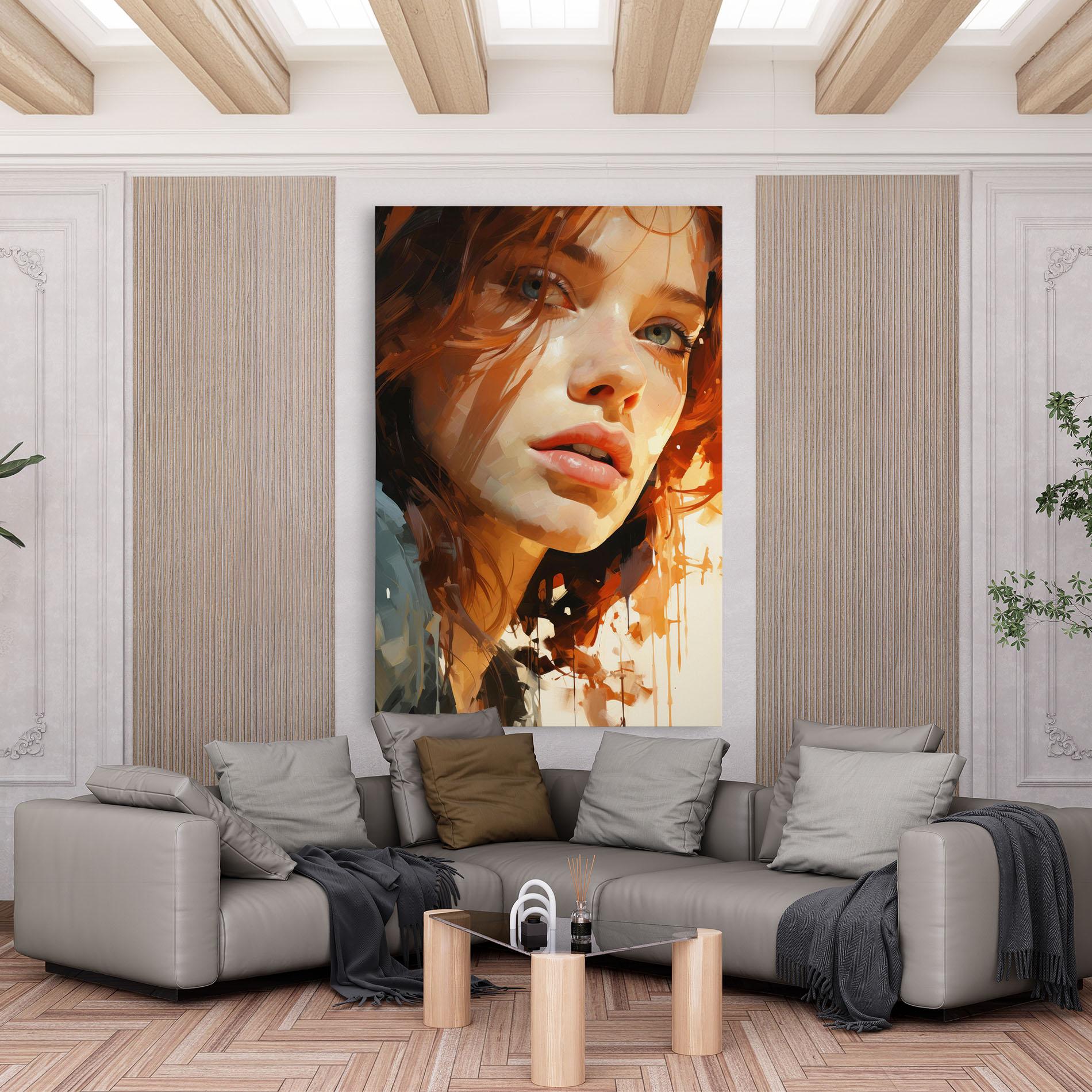 Tablou Canvas Pretty Woman Portrait mockup 6