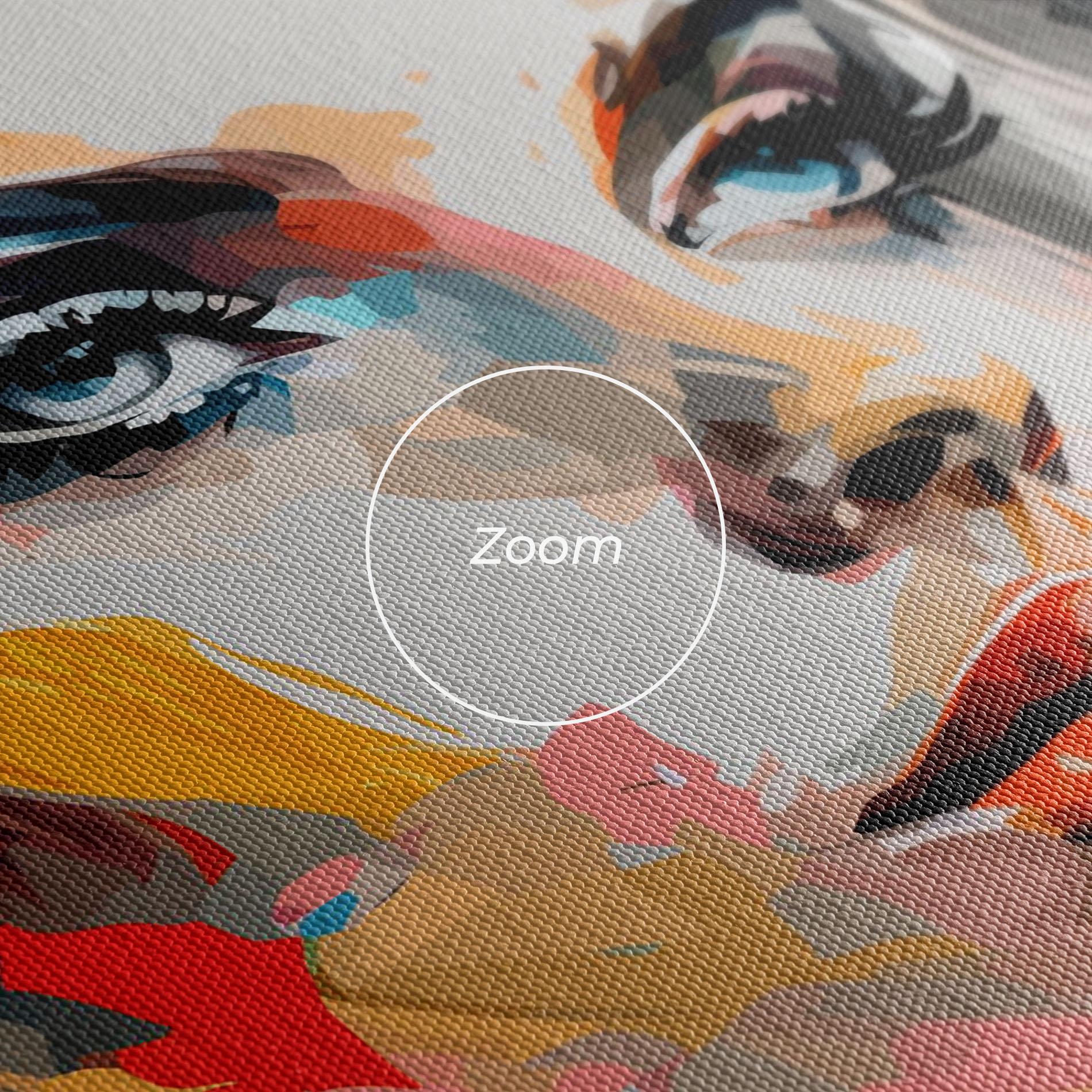 Tablou Canvas Blue Eye Face mockup 3