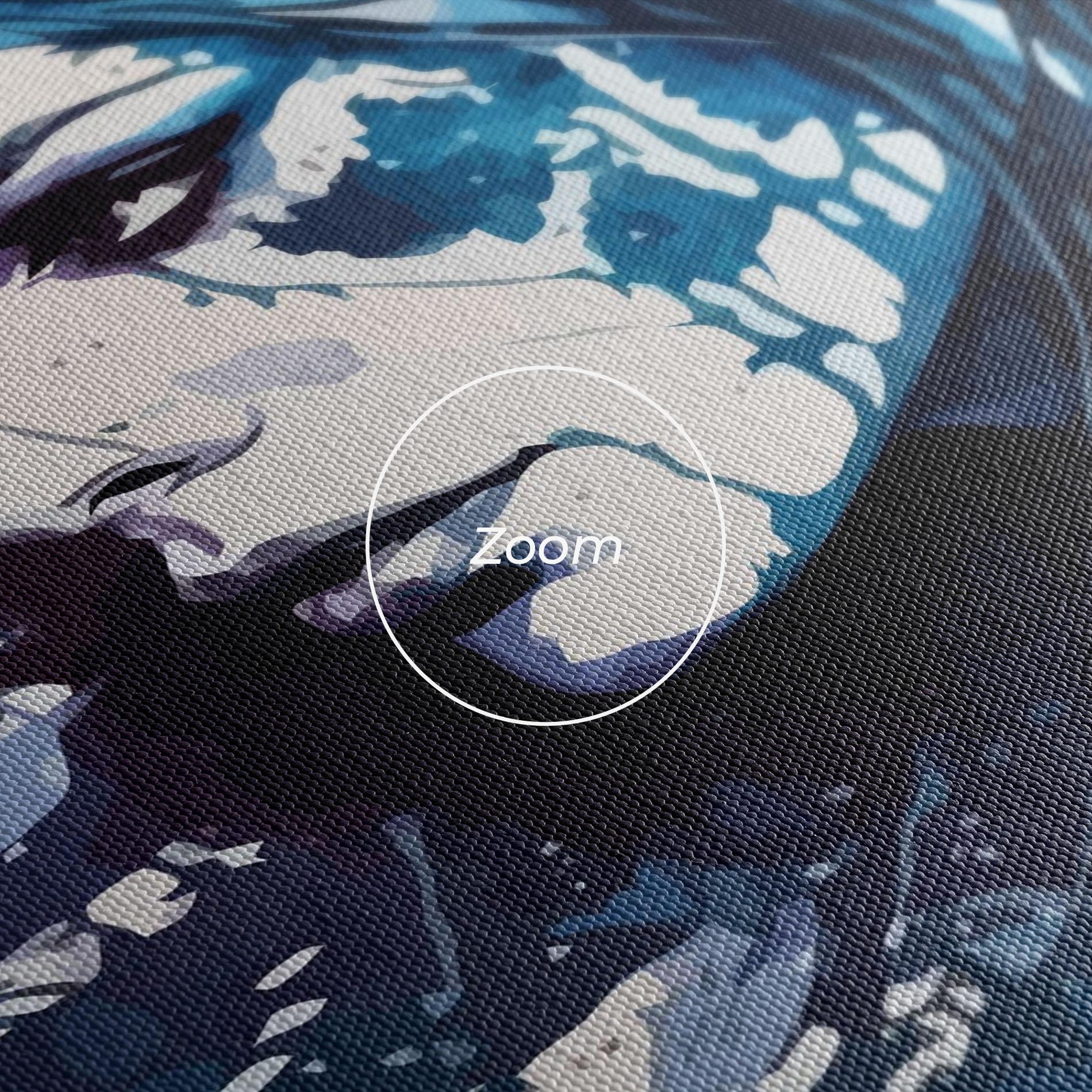 Tablou Canvas Blue Hair Portrait mockup 3