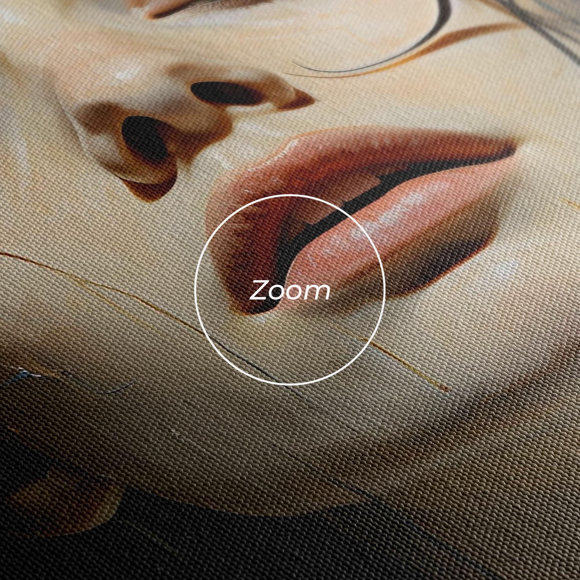 Tablou Canvas Closed Eyes Woman mockup 3