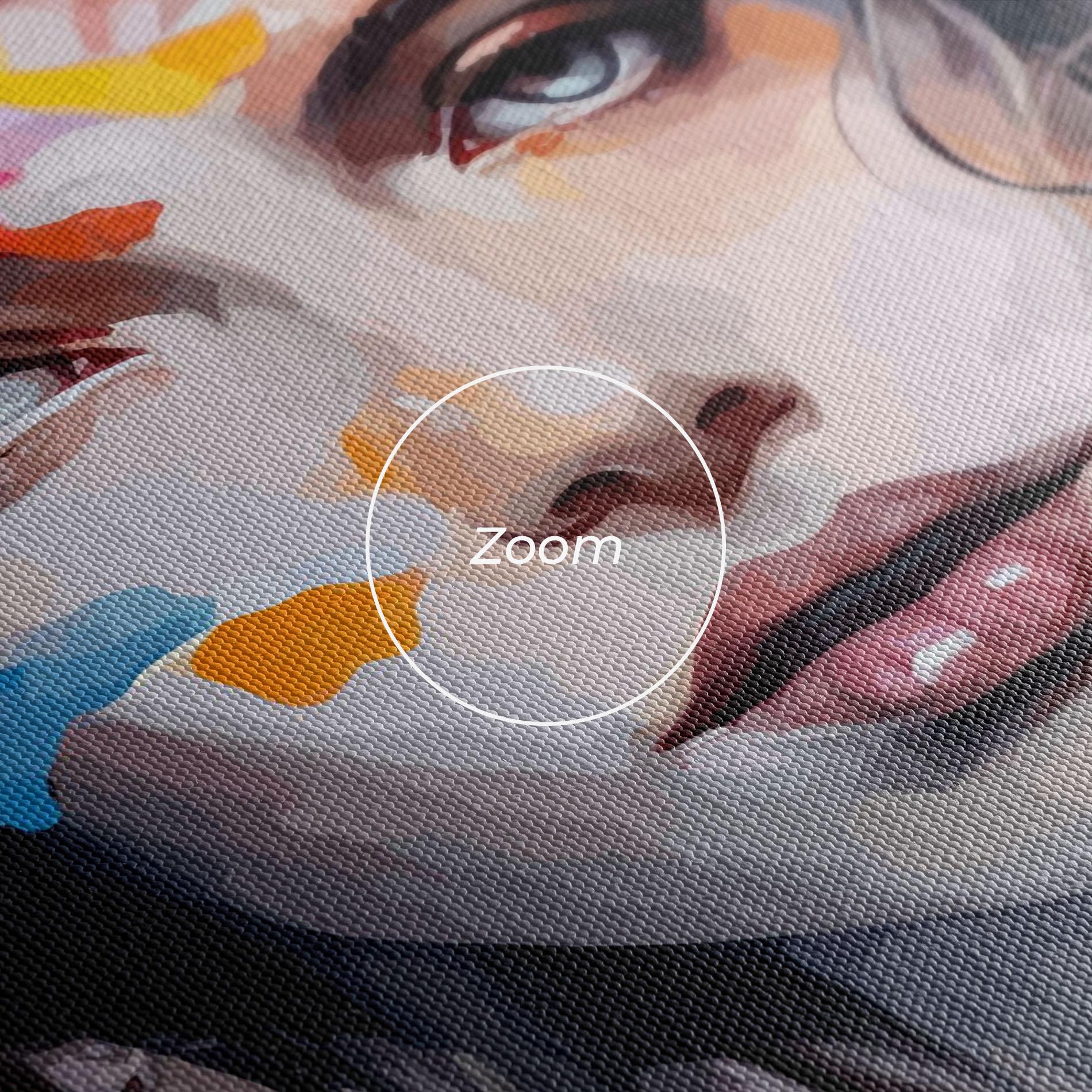 Tablou Canvas Colorful Hair Portrait mockup 3