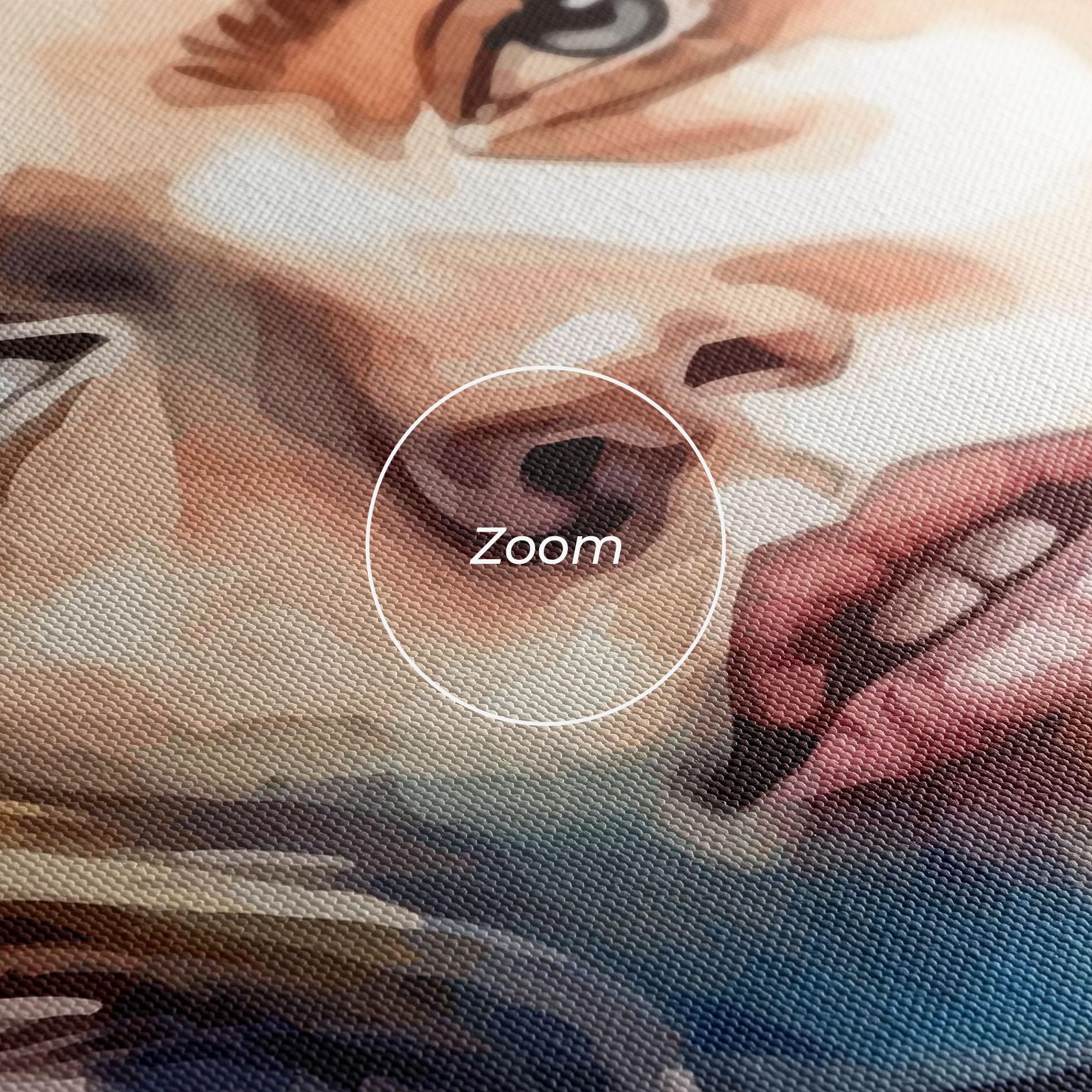 Tablou Canvas Hat Portrait Girl mockup 3