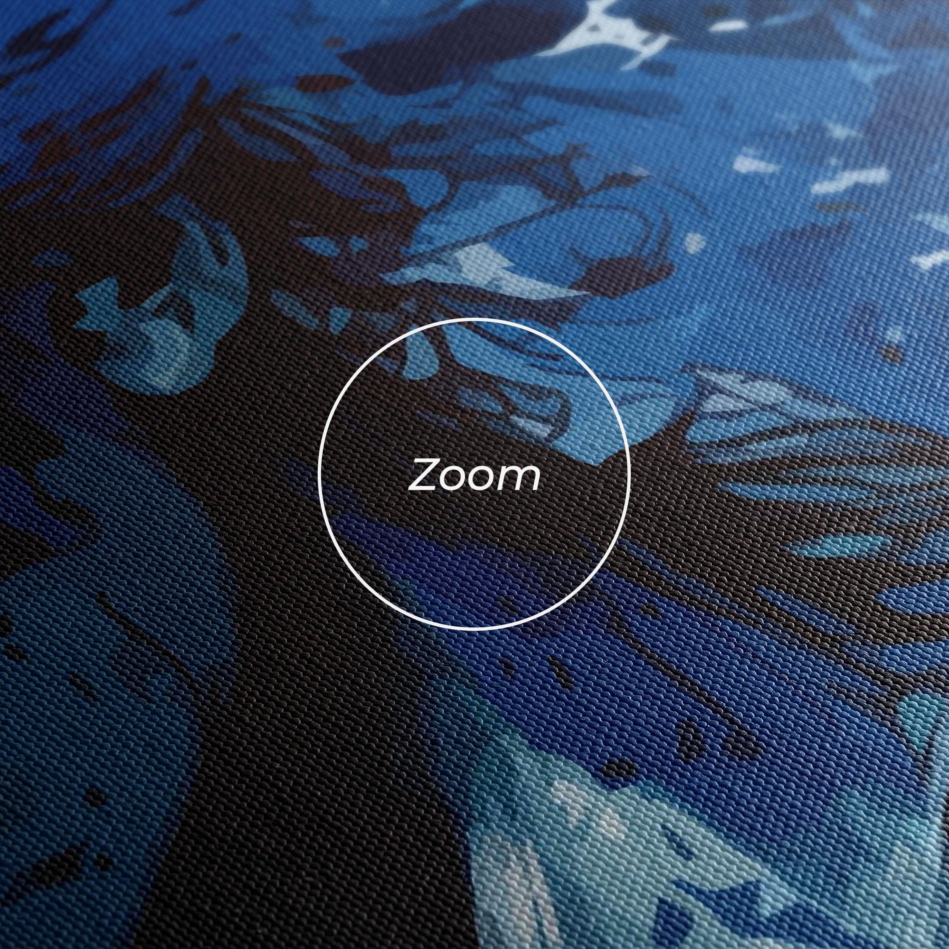 Tablou Canvas Portrait Blue Woman mockup 3