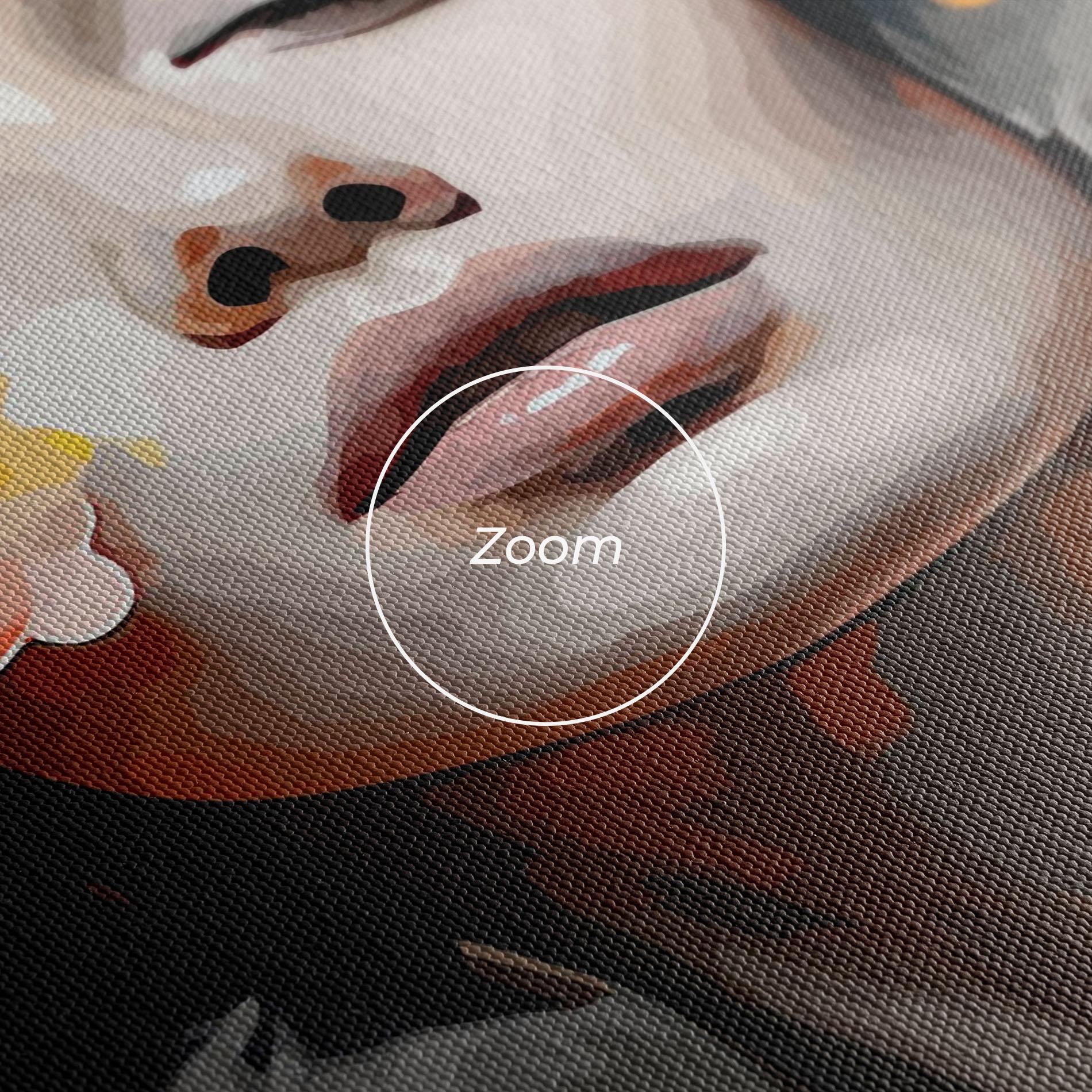 Tablou Canvas Yellow Flower Portrait mockup 3