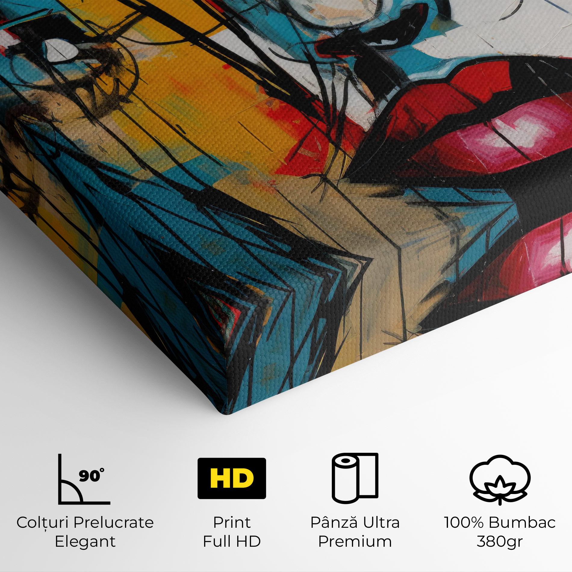 Tablou Canvas Abstract Drawing Portret mockup 4