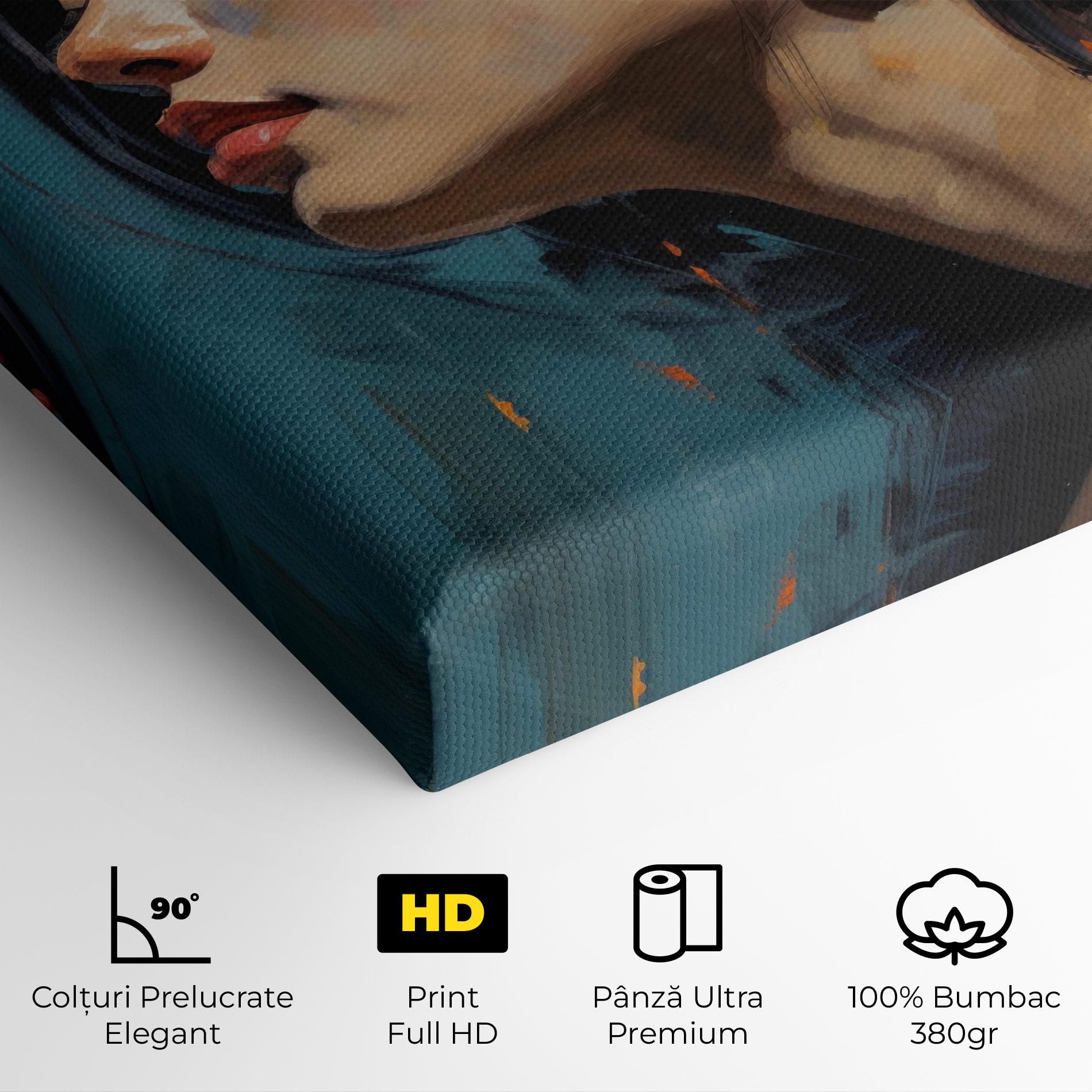 Tablou Canvas Acrylic Asian Portrait mockup 4